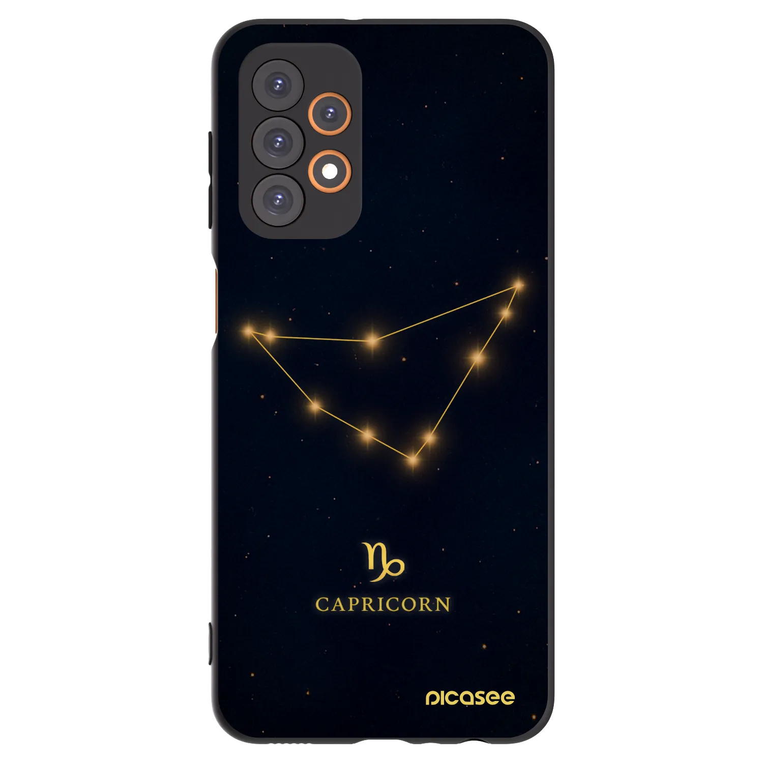 Picasee crna silikonska maskica za Samsung Galaxy A23 A235F 4G - CAPRICORN