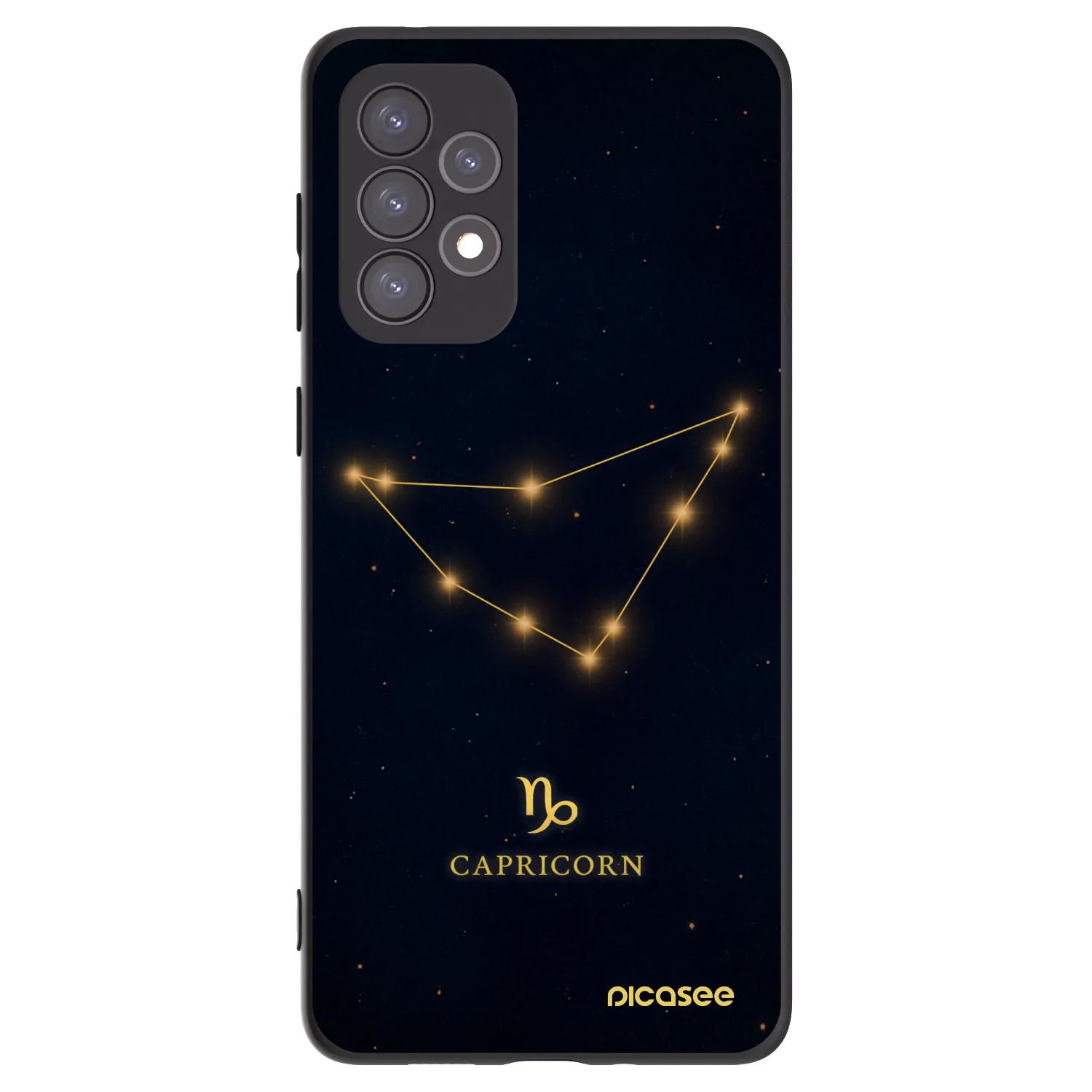 Picasee crna silikonska maskica za Samsung Galaxy A73 5G - CAPRICORN
