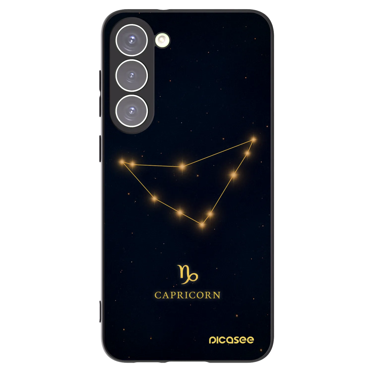 Picasee crna silikonska maskica za Samsung Galaxy S23+ 5G - CAPRICORN