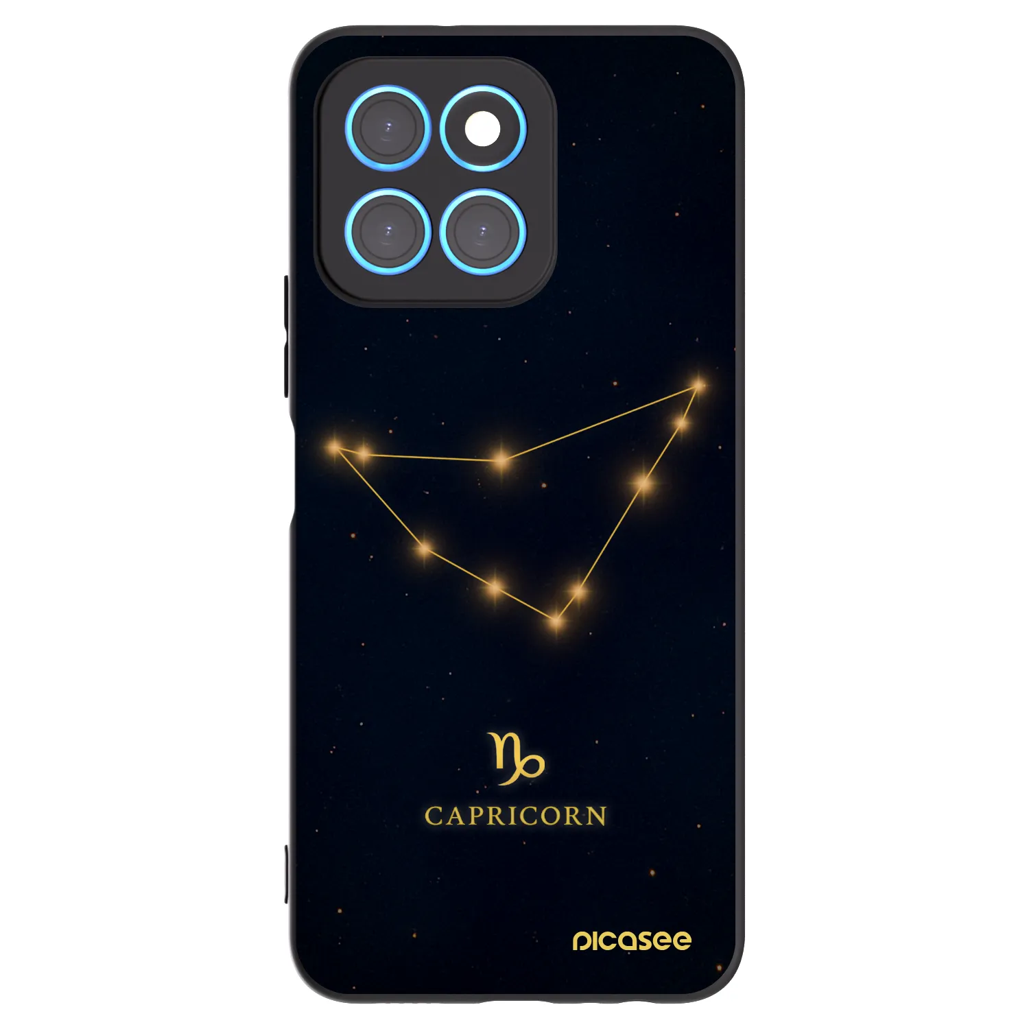 Picasee crna silikonska maskica za Honor X8 5G - CAPRICORN