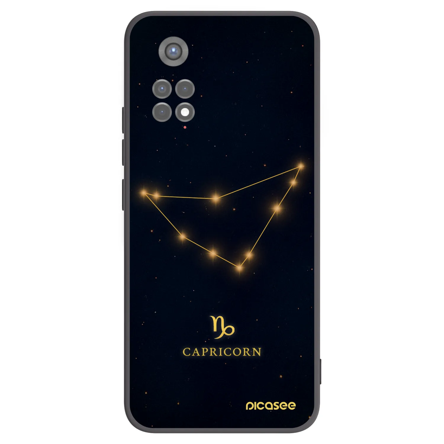 Picasee crna silikonska maskica za Xiaomi Redmi Note 11S 5G - CAPRICORN