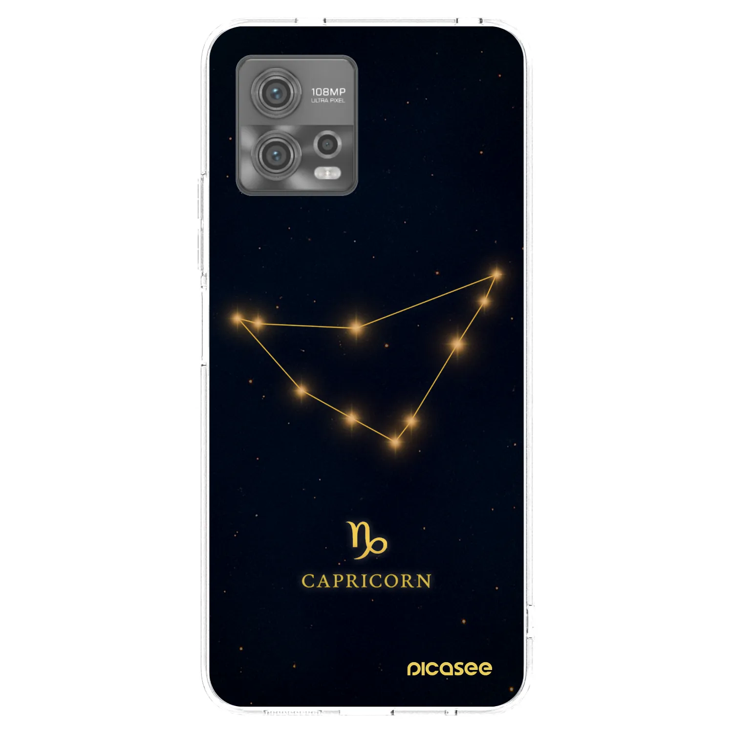 Picasee silikonska prozirna maskica za Motorola Moto G72 - CAPRICORN