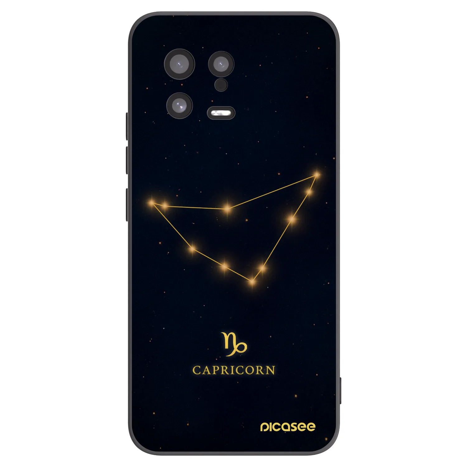 Picasee crna silikonska maskica za Xiaomi 13 - CAPRICORN