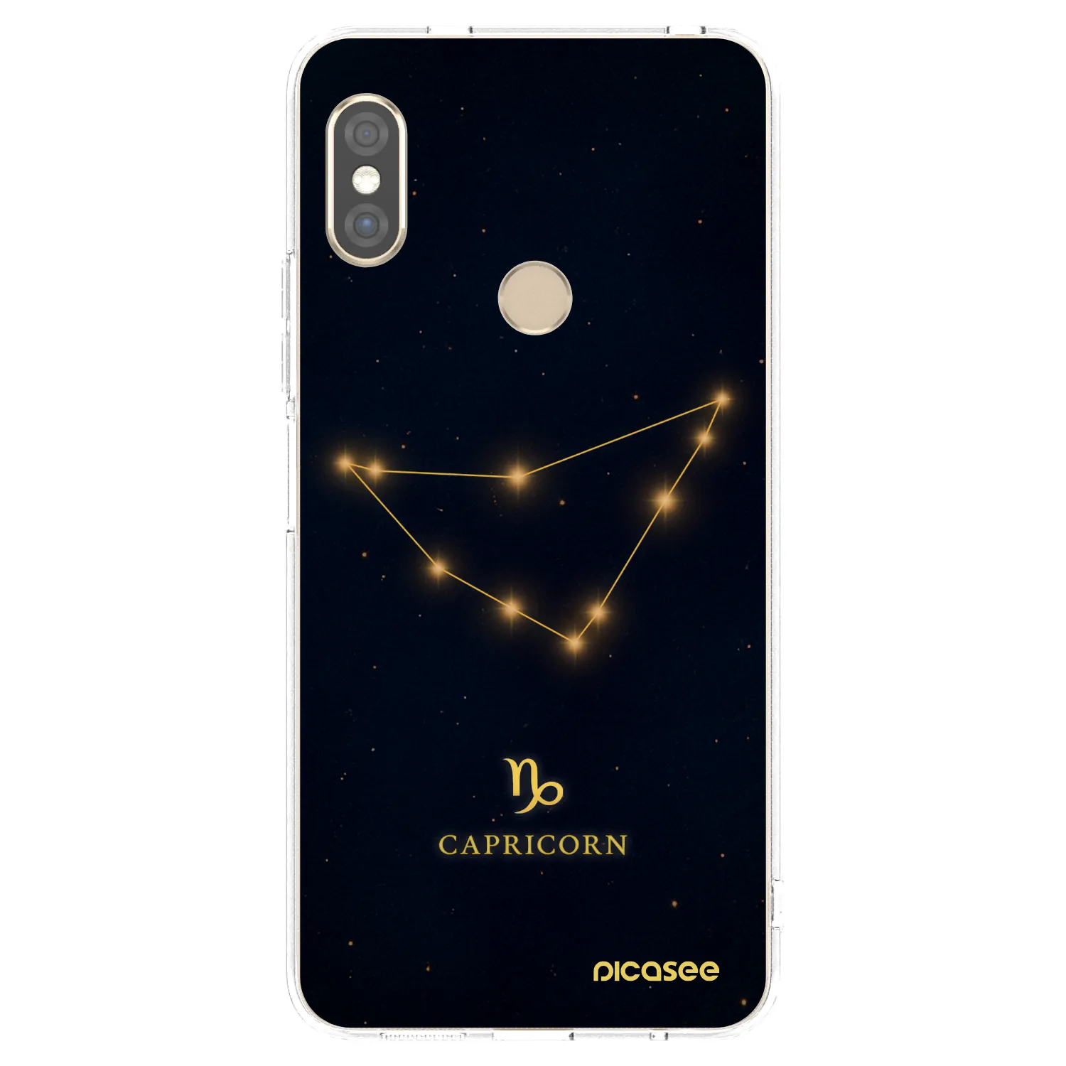 Picasee silikonska prozirna maskica za Xiaomi Redmi Note 5 Global - CAPRICORN