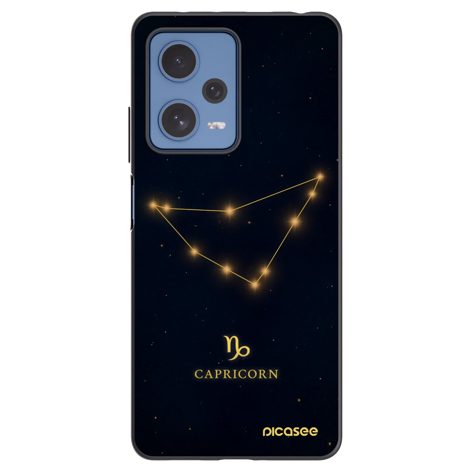 Picasee crna silikonska maskica za Xiaomi Redmi Note 12 Pro 5G - CAPRICORN