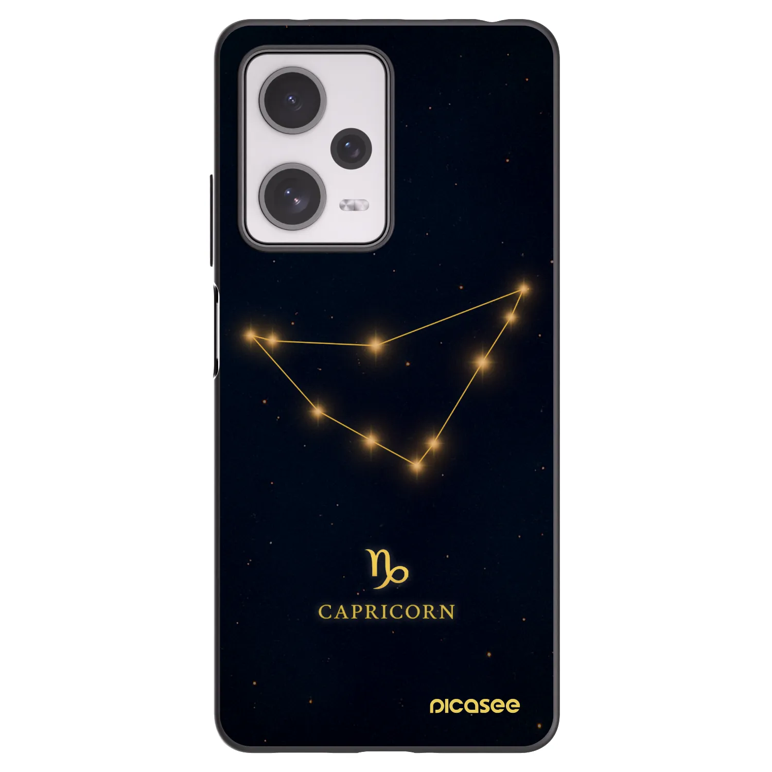 Picasee crna silikonska maskica za Xiaomi Redmi Note 12 Pro+ 5G - CAPRICORN