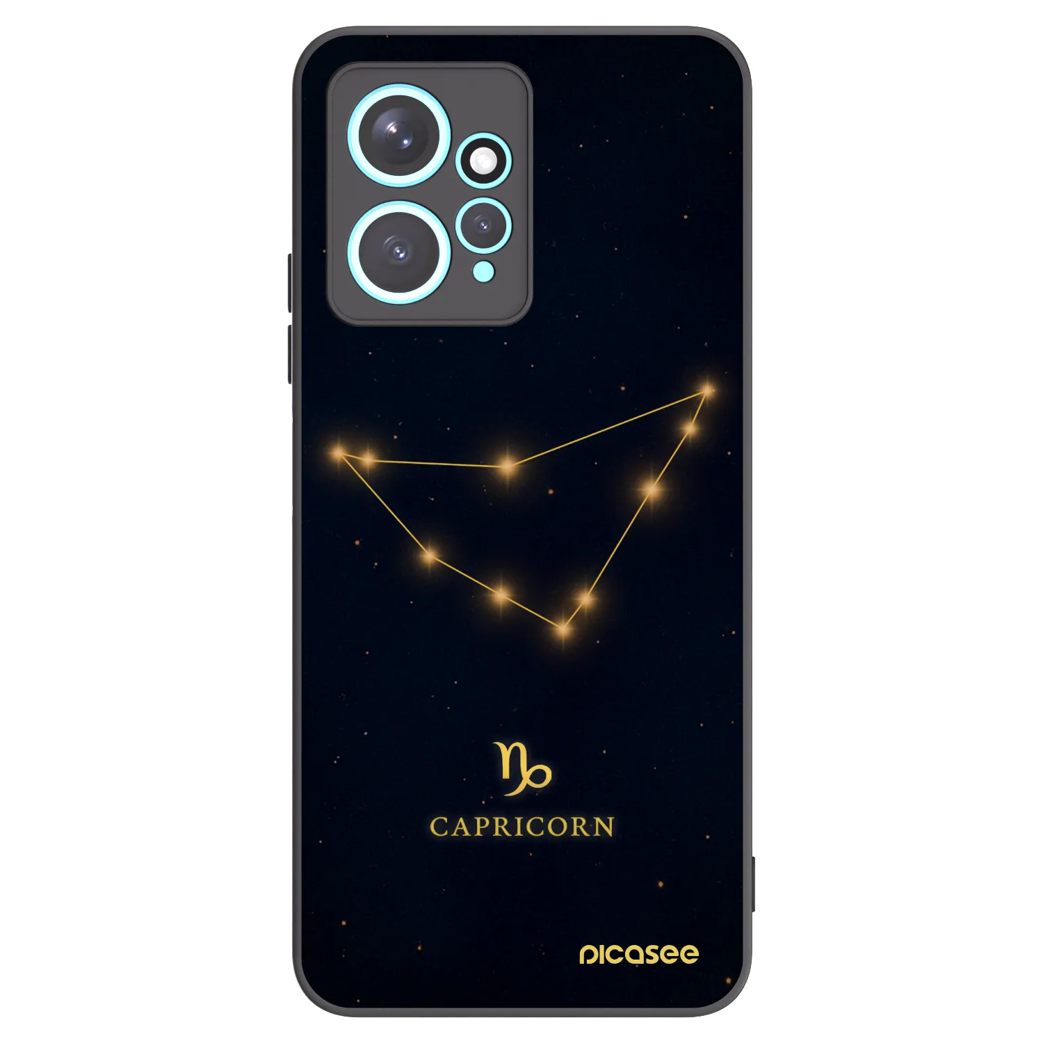 Picasee crna silikonska maskica za Xiaomi Redmi Note 12 4G - CAPRICORN