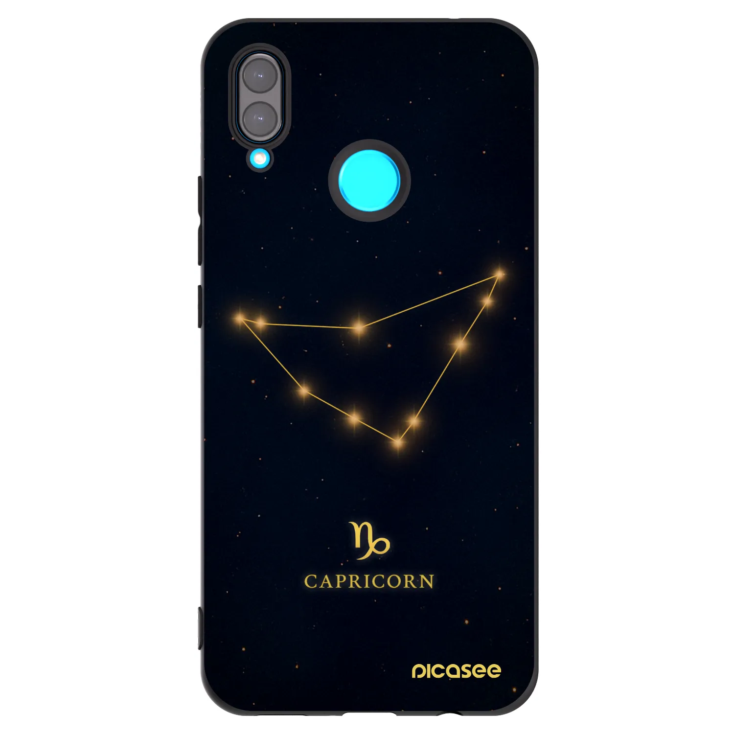 Picasee crna silikonska maskica za Huawei Nova 3 - CAPRICORN
