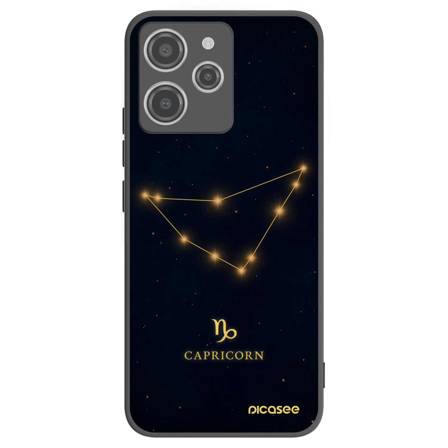 Picasee crna silikonska maskica za Xiaomi Redmi 12 4G - CAPRICORN