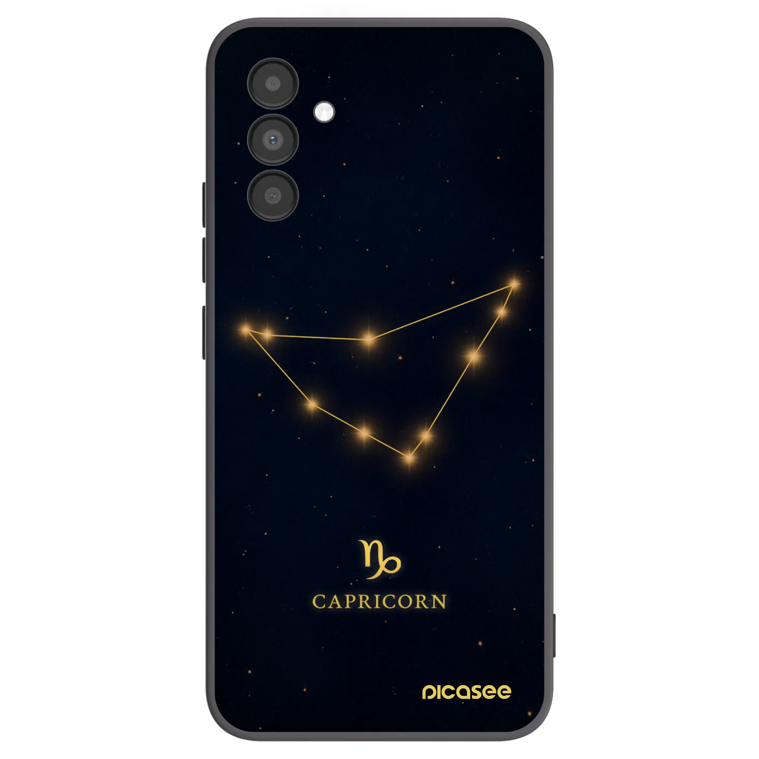 Picasee crna silikonska maskica za Samsung Galaxy A04s A047F - CAPRICORN