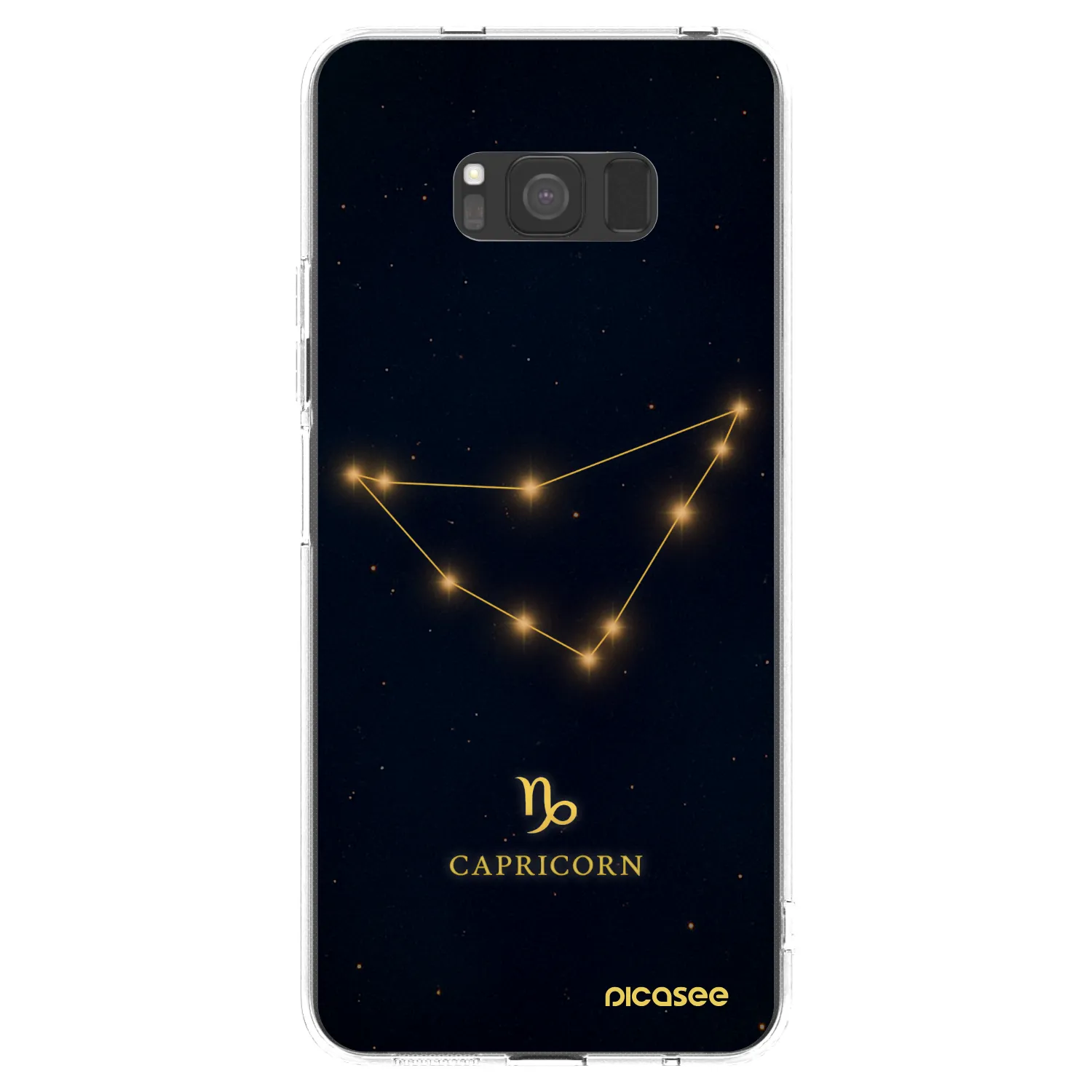 Picasee silikonska prozirna maskica za Samsung Galaxy S8 G950F - CAPRICORN