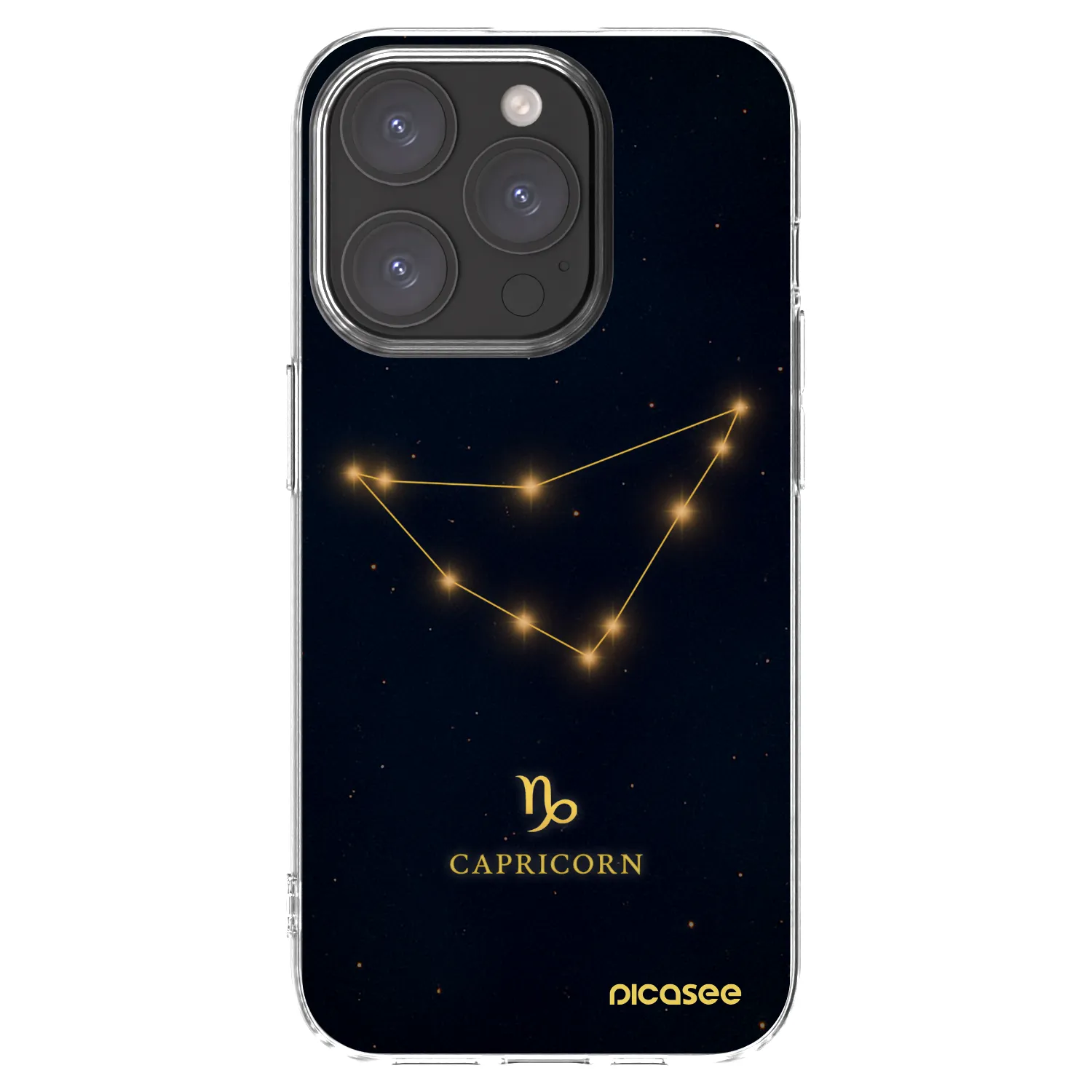 Picasee silikonska prozirna maskica za Apple iPhone 15 Pro - CAPRICORN