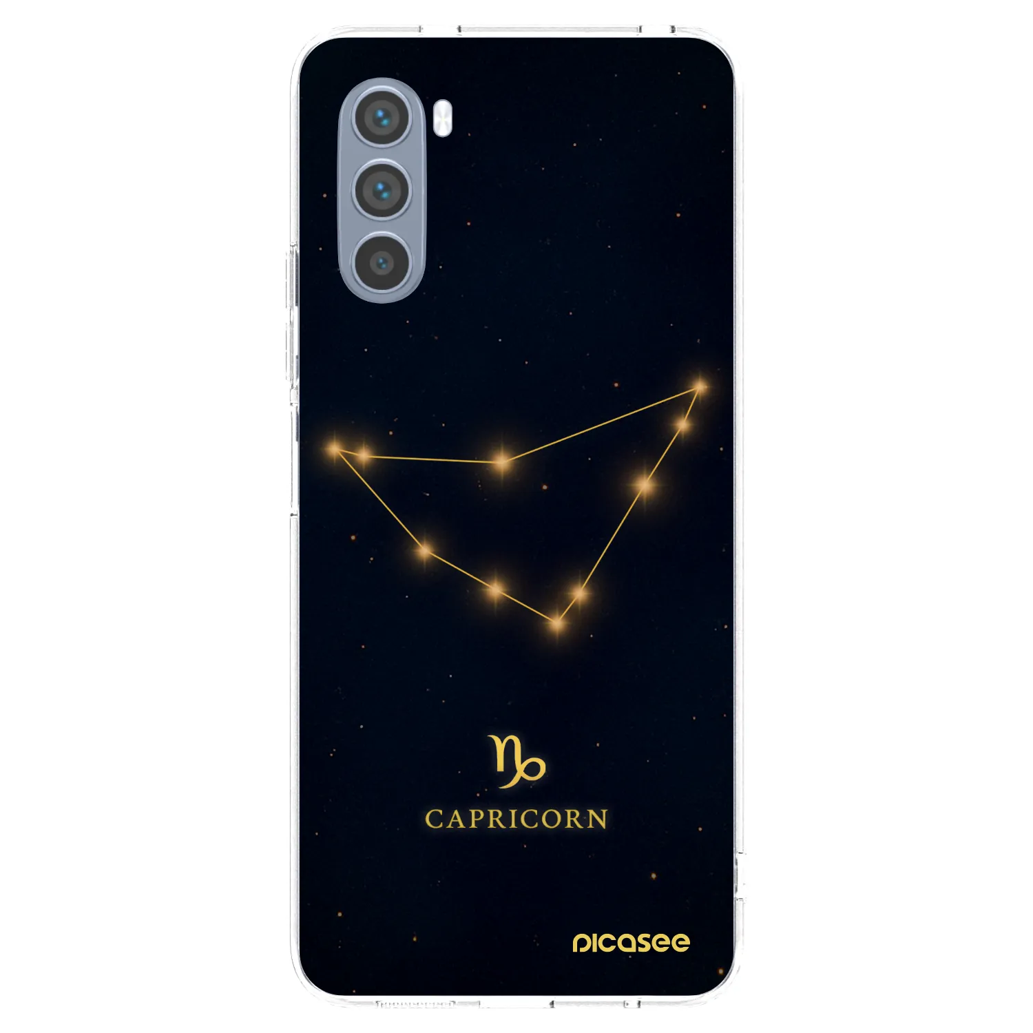 Picasee silikonska prozirna maskica za Motorola Moto G62 - CAPRICORN