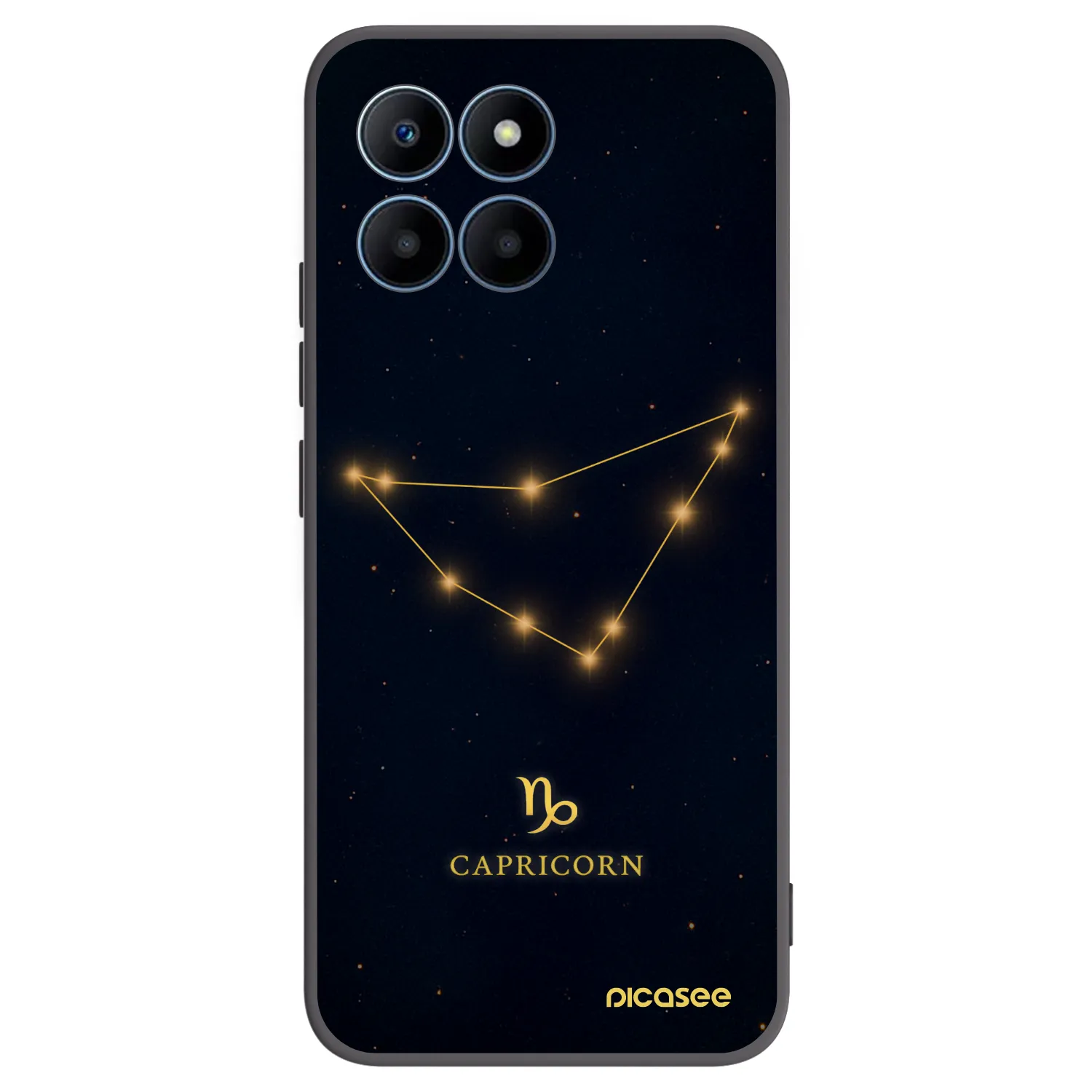 Picasee crna silikonska maskica za Honor 70 Lite - CAPRICORN