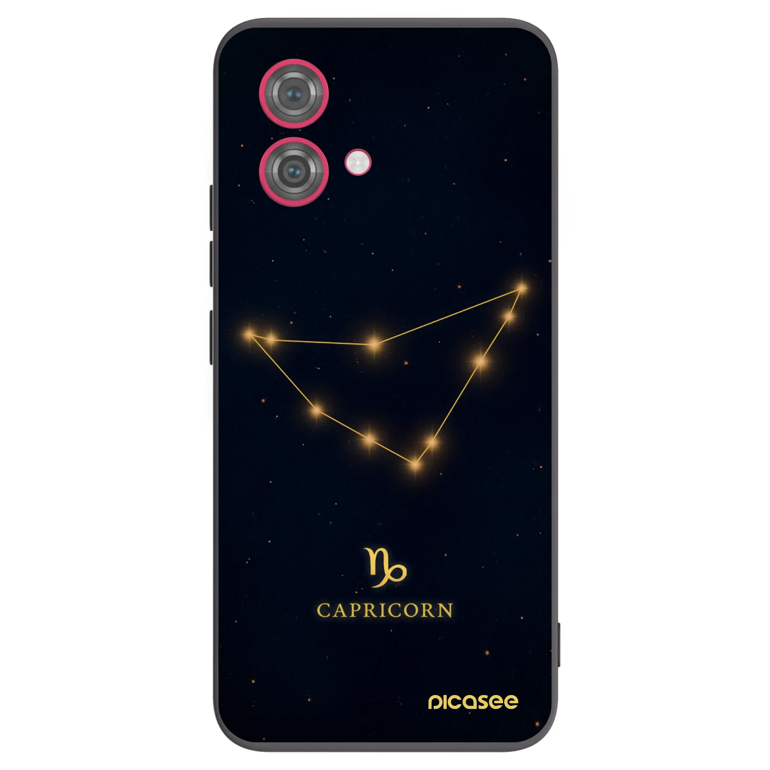 Picasee crna silikonska maskica za Motorola Moto G84 5G - CAPRICORN