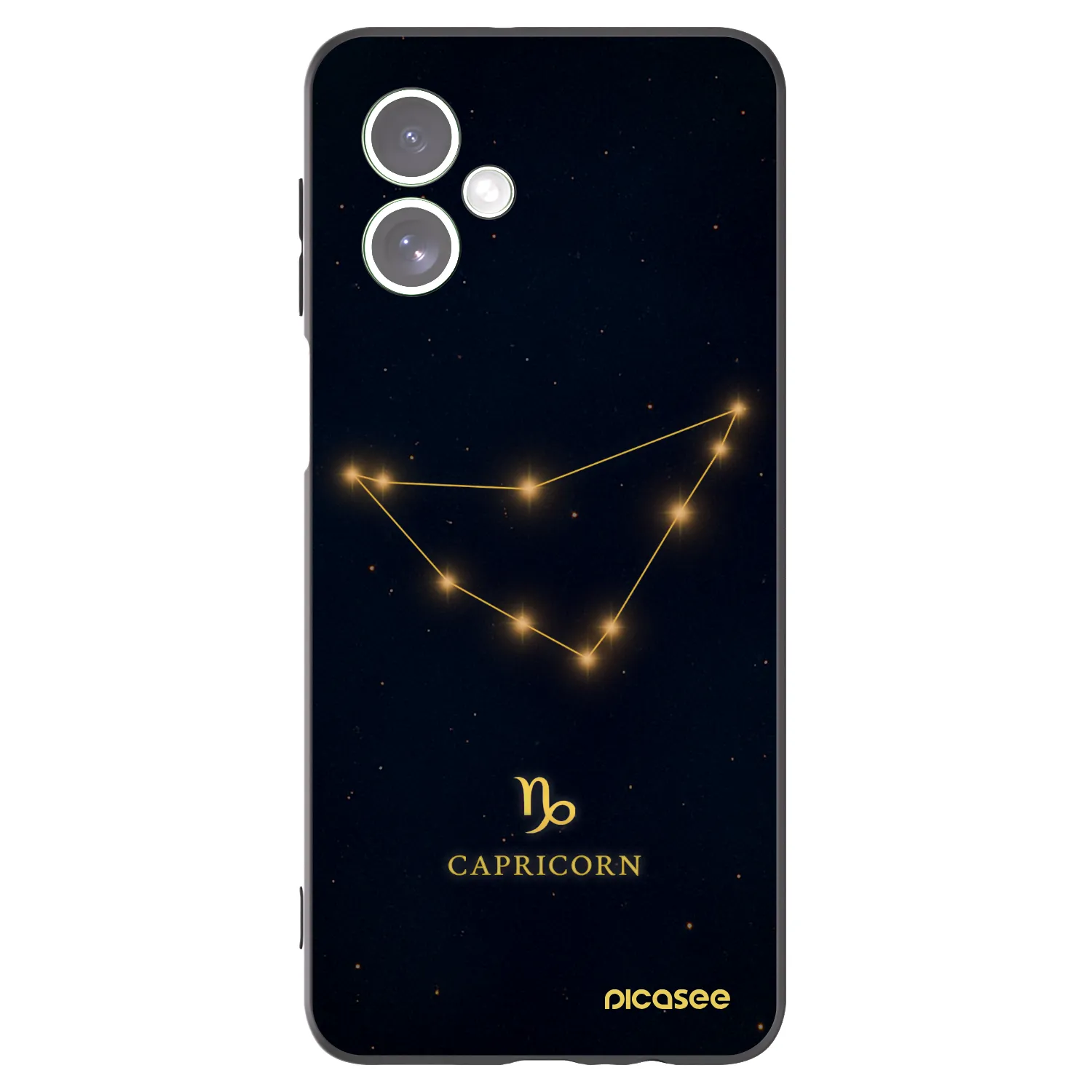 Picasee crna silikonska maskica za Motorola Moto G54 5G - CAPRICORN