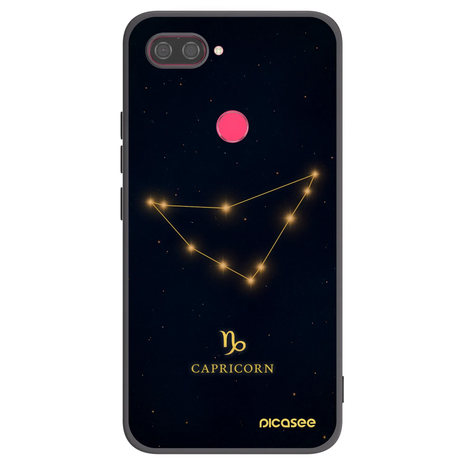 Picasee crna silikonska maskica za Xiaomi Mi 8 Lite - CAPRICORN