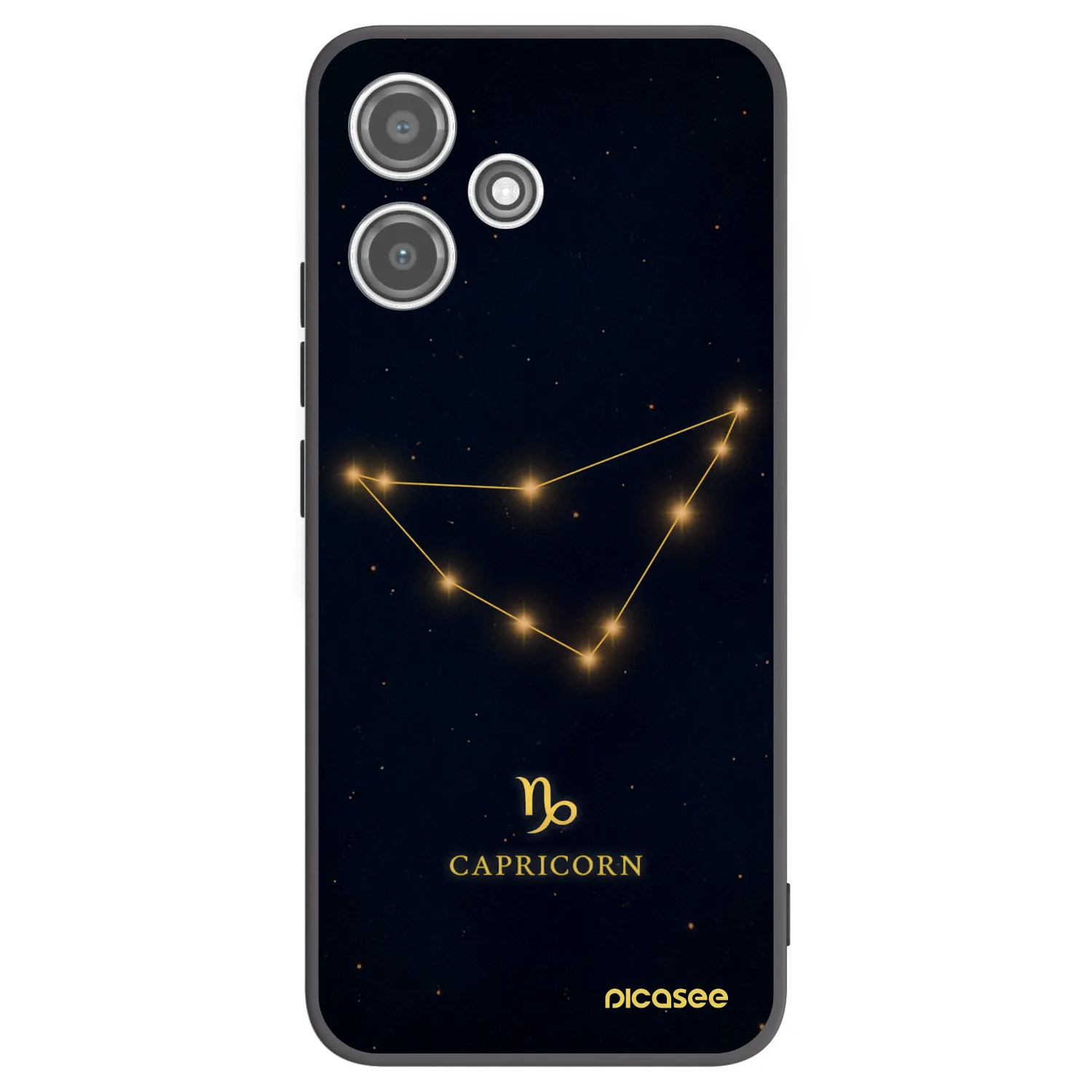 Picasee crna silikonska maskica za Xiaomi Redmi 12 5G - CAPRICORN