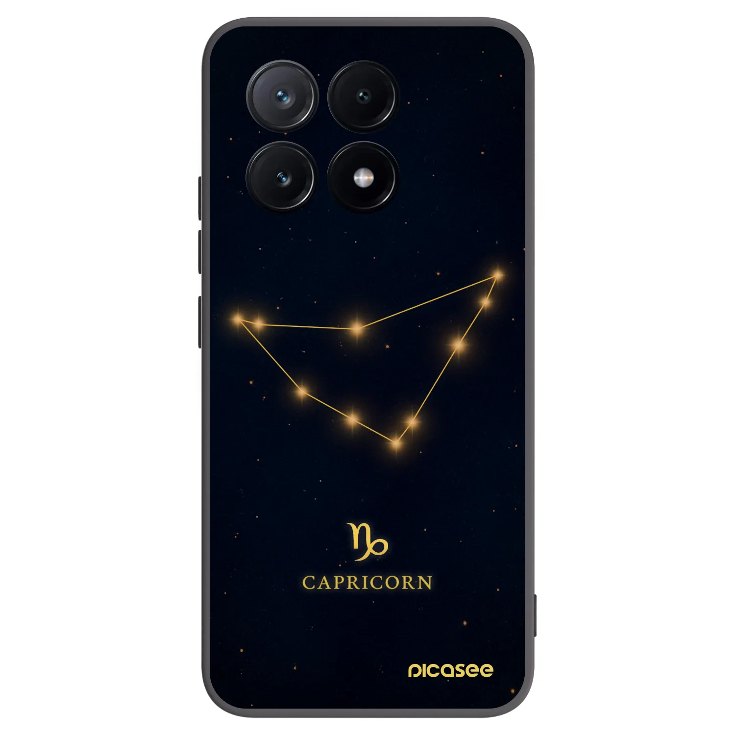 Picasee crna silikonska maskica za Xiaomi Poco X6 Pro - CAPRICORN