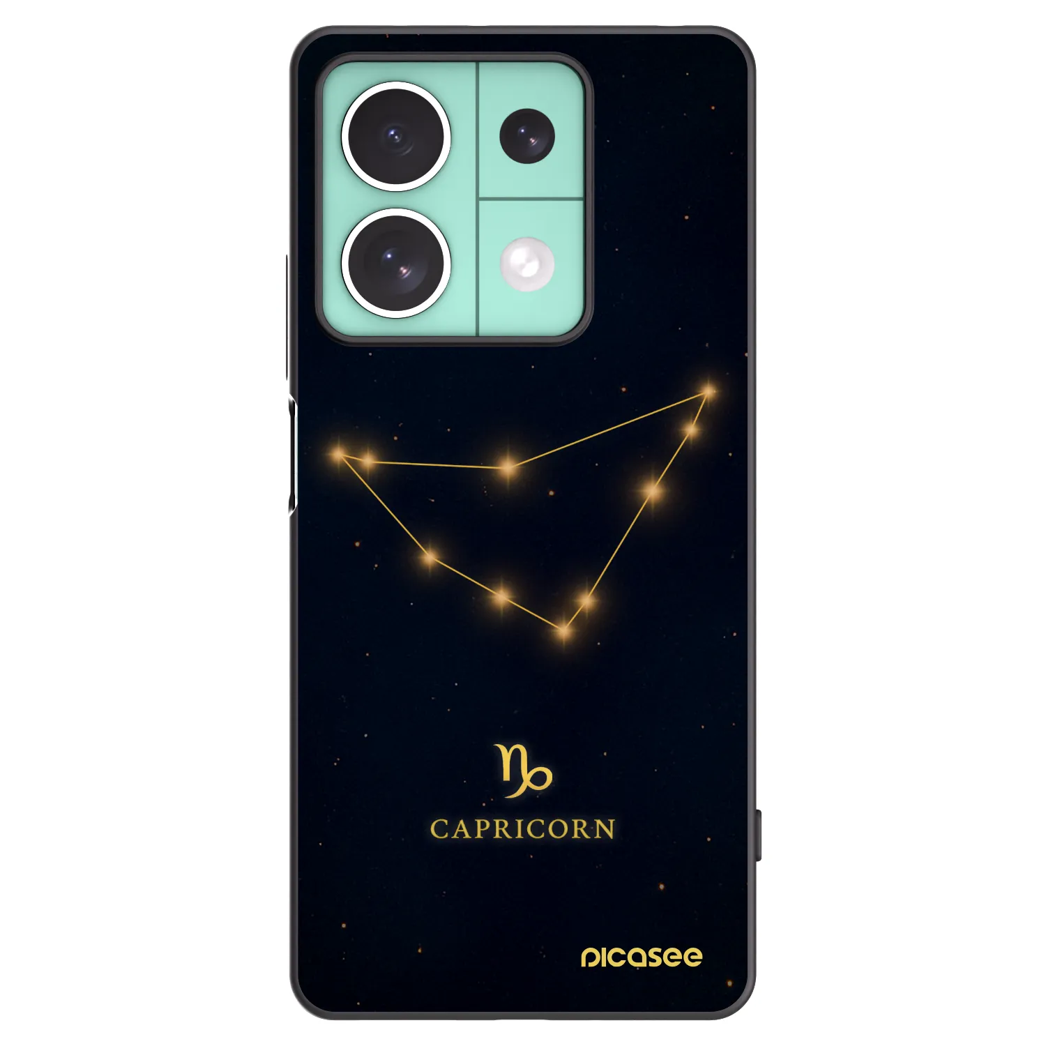 Picasee crna silikonska maskica za Xiaomi Redmi Note 13 5G - CAPRICORN