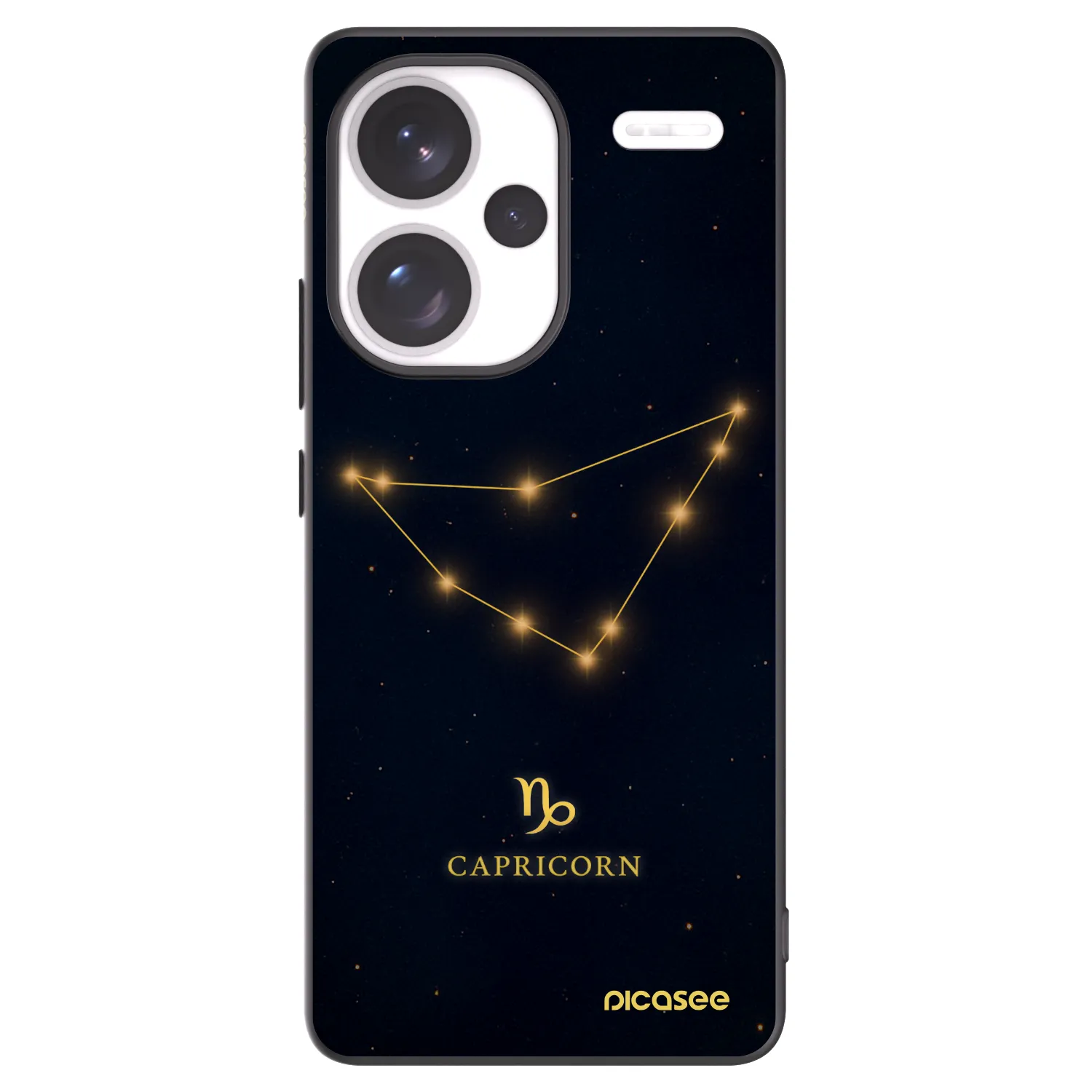 Picasee crna silikonska maskica za Xiaomi Redmi Note 13 Pro+ 5G - CAPRICORN
