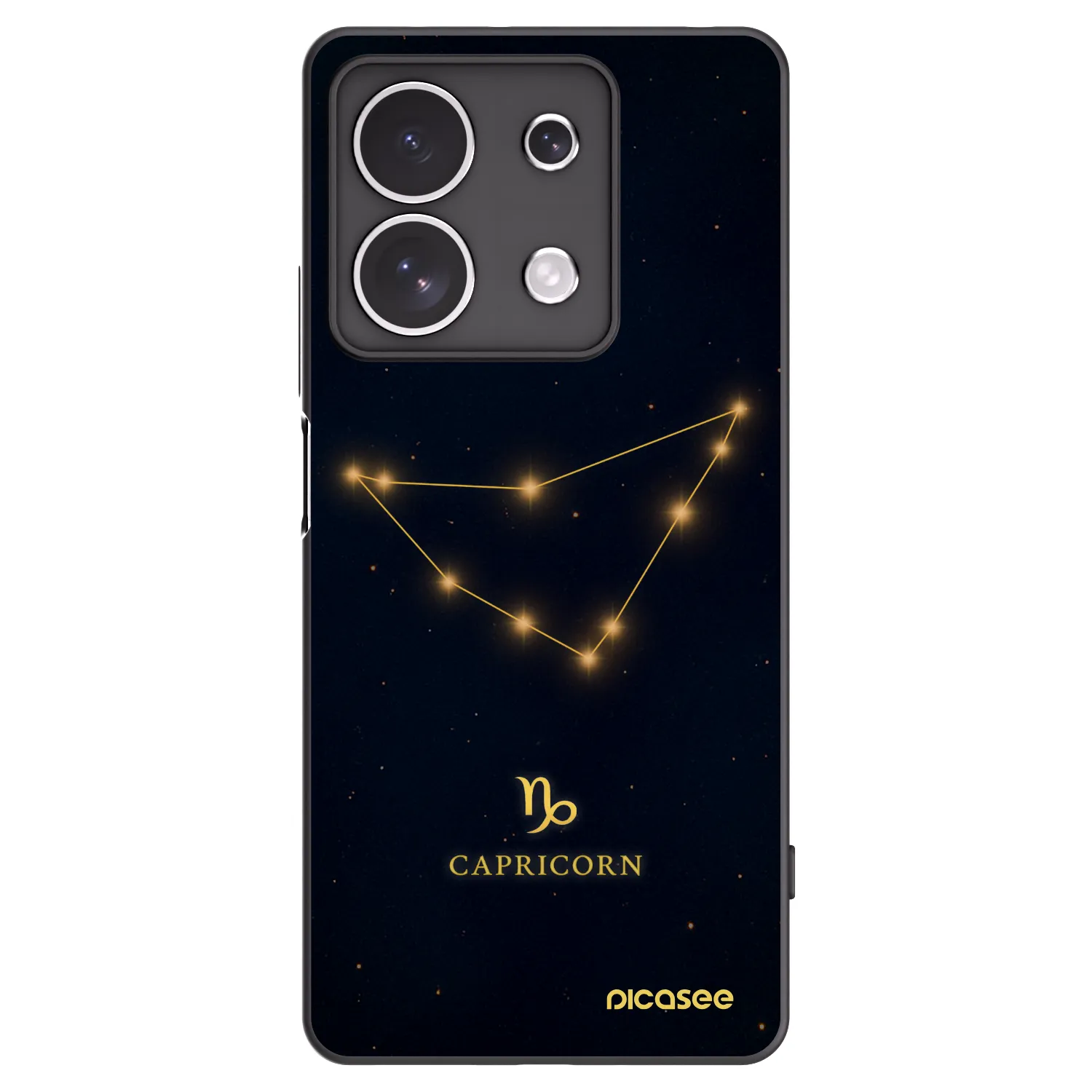 Picasee crna silikonska maskica za Xiaomi Redmi Note 13 4G - CAPRICORN