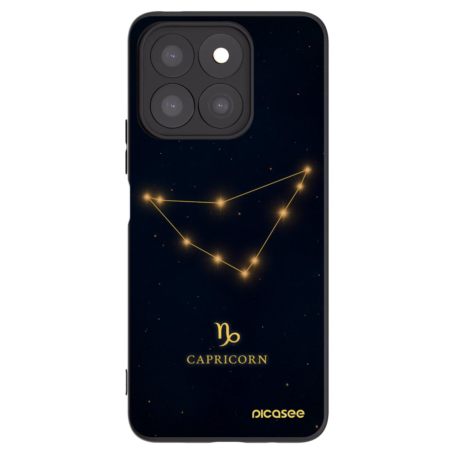 Picasee crna silikonska maskica za Honor X8b - CAPRICORN