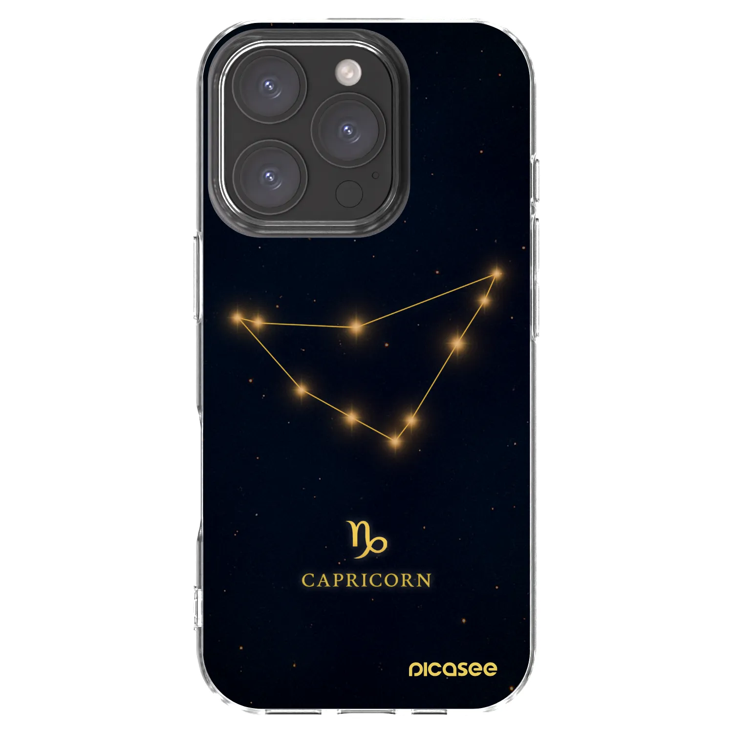 Picasee silikonska prozirna maskica za Apple iPhone 16 Pro - CAPRICORN