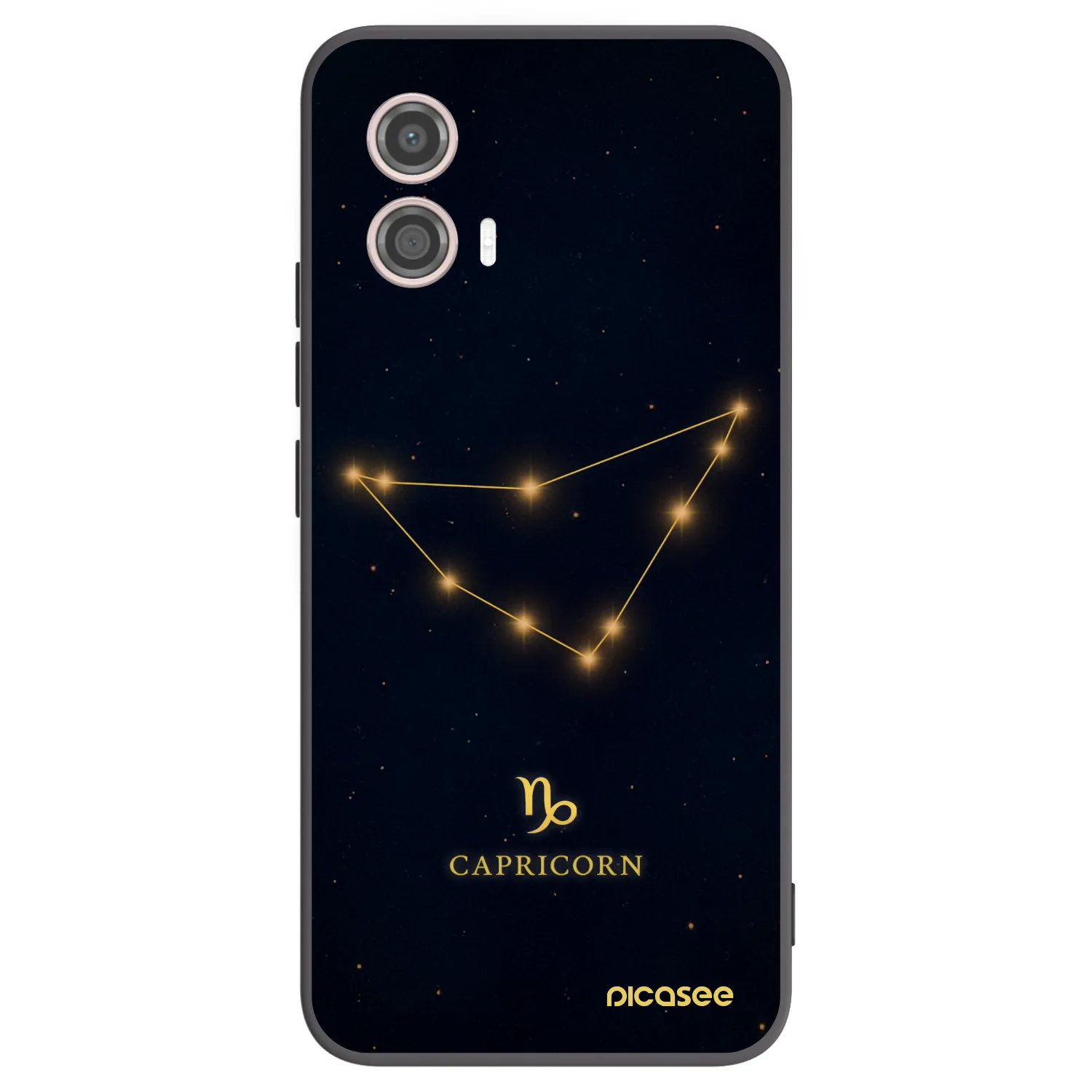 Picasee crna silikonska maskica za Motorola Moto G53 5G - CAPRICORN