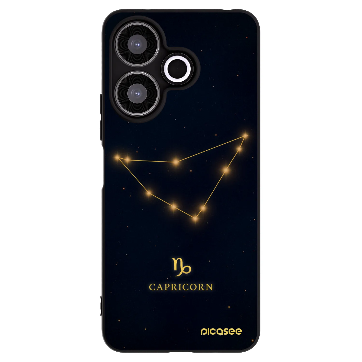 Picasee crna silikonska maskica za Xiaomi Redmi 13 4G - CAPRICORN