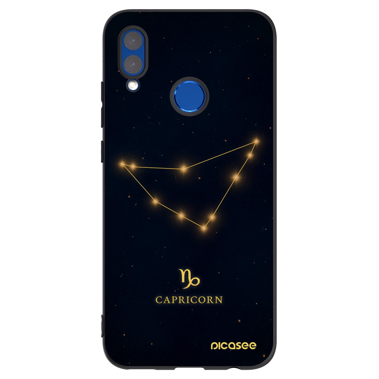 Picasee crna silikonska maskica za Huawei P Smart 2019 - CAPRICORN