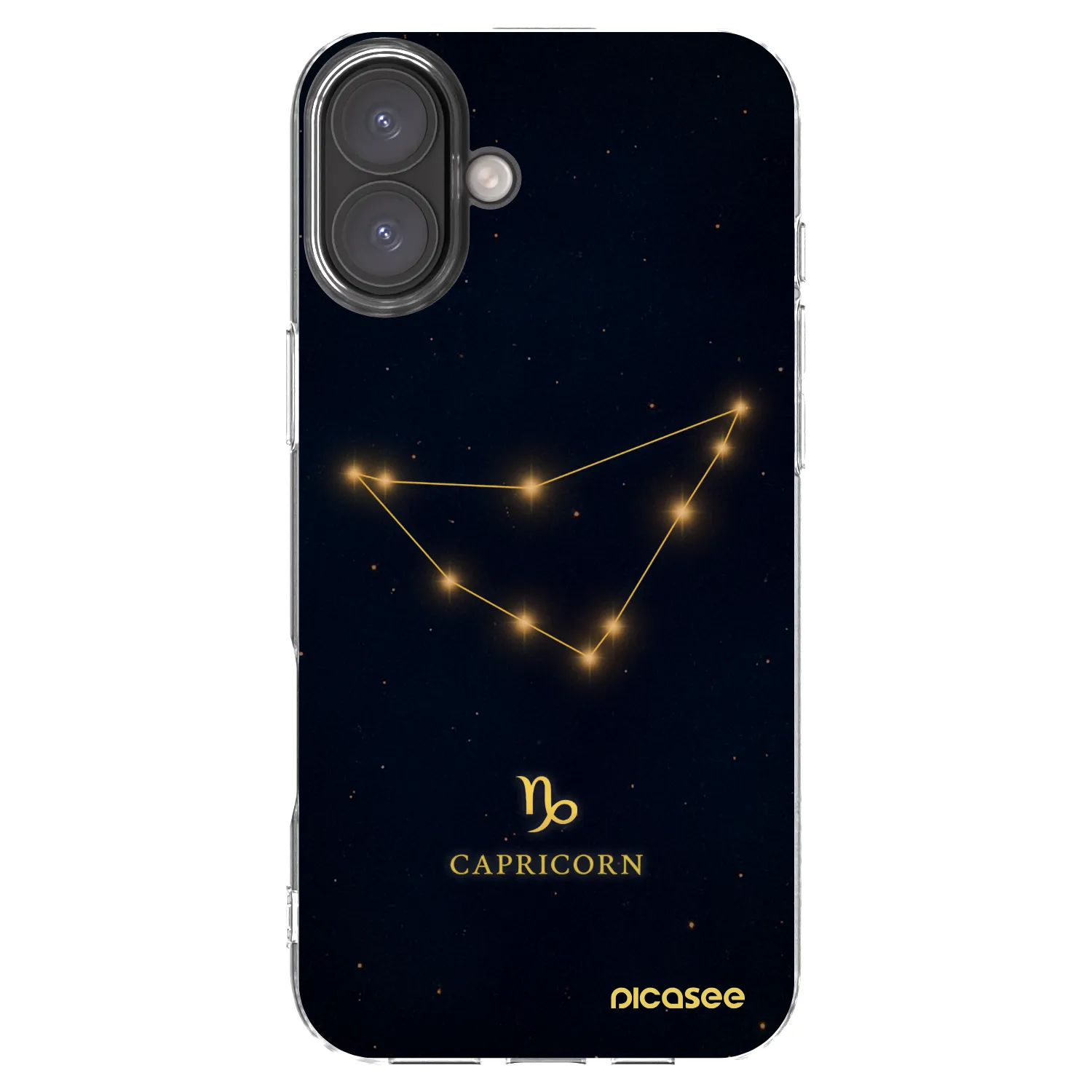 Picasee silikonska prozirna maskica za Apple iPhone 16 Plus - CAPRICORN