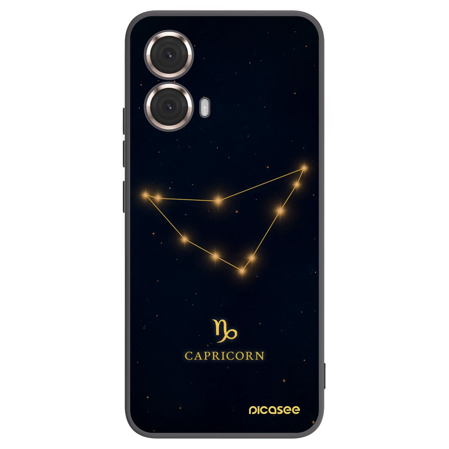 Picasee crna silikonska maskica za Motorola Moto G85 - CAPRICORN