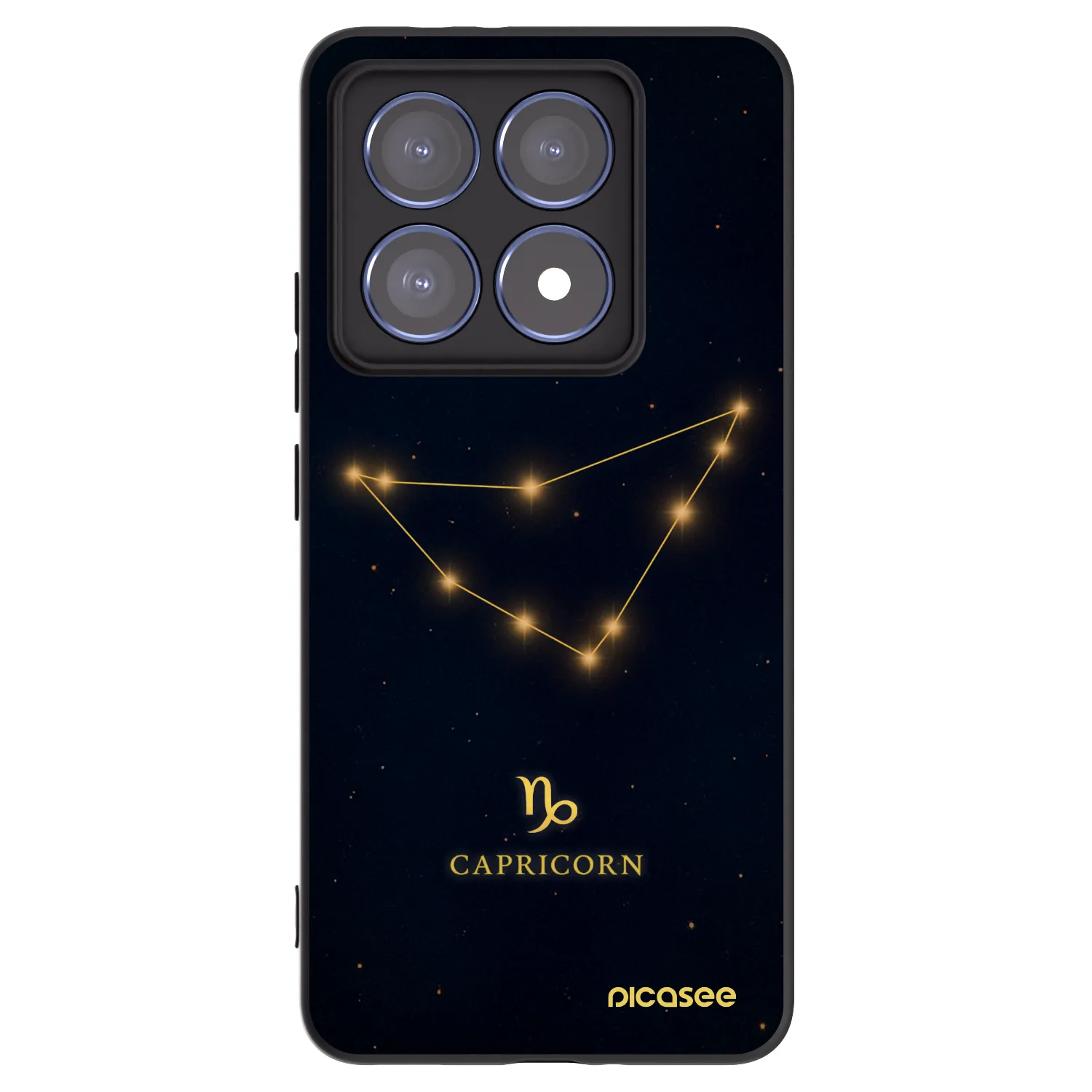 Picasee crna silikonska maskica za Xiaomi 14T Pro - CAPRICORN