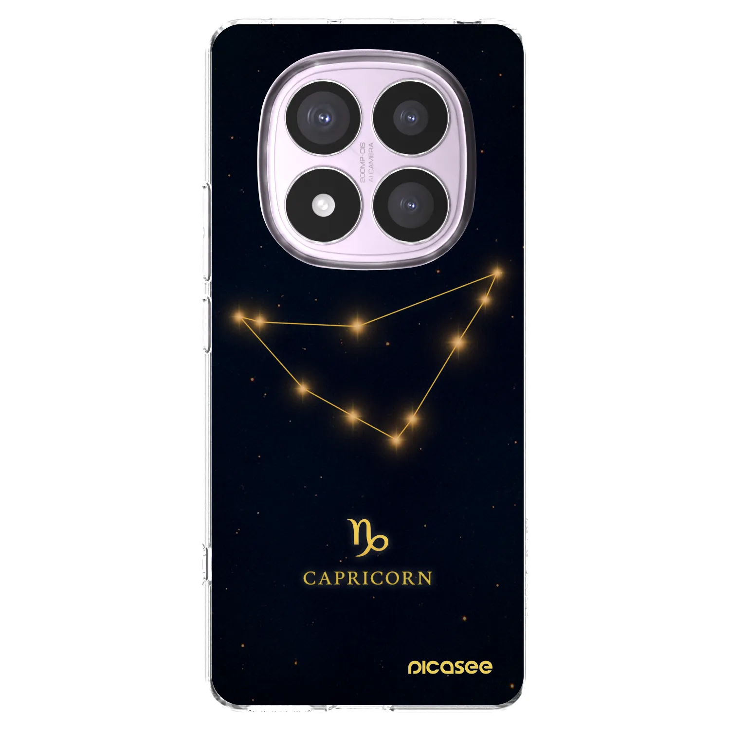 Picasee silikonska prozirna maskica za Xiaomi Redmi Note 14 Pro 5G - CAPRICORN