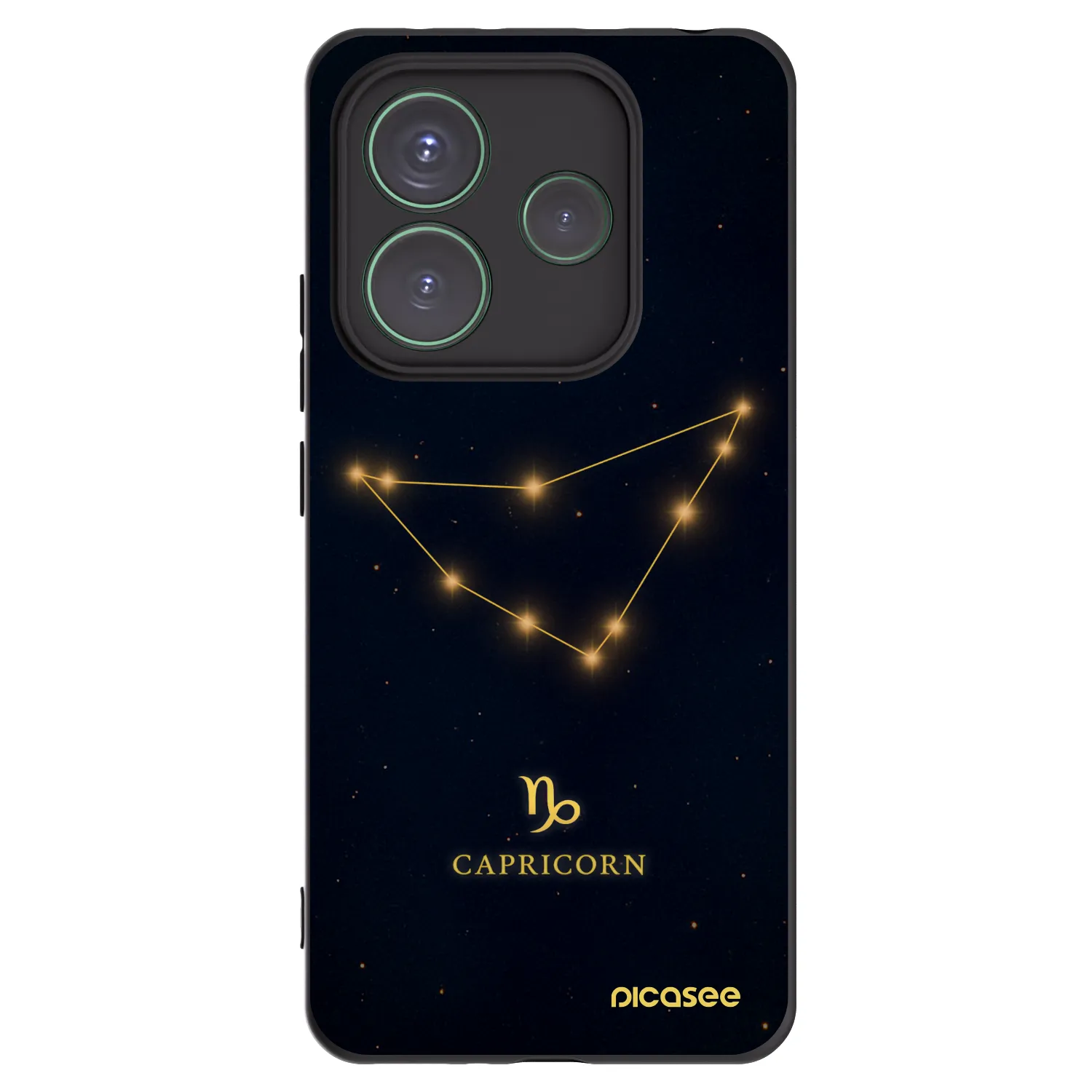 Picasee crna silikonska maskica za Xiaomi Redmi Note 14 5G - CAPRICORN