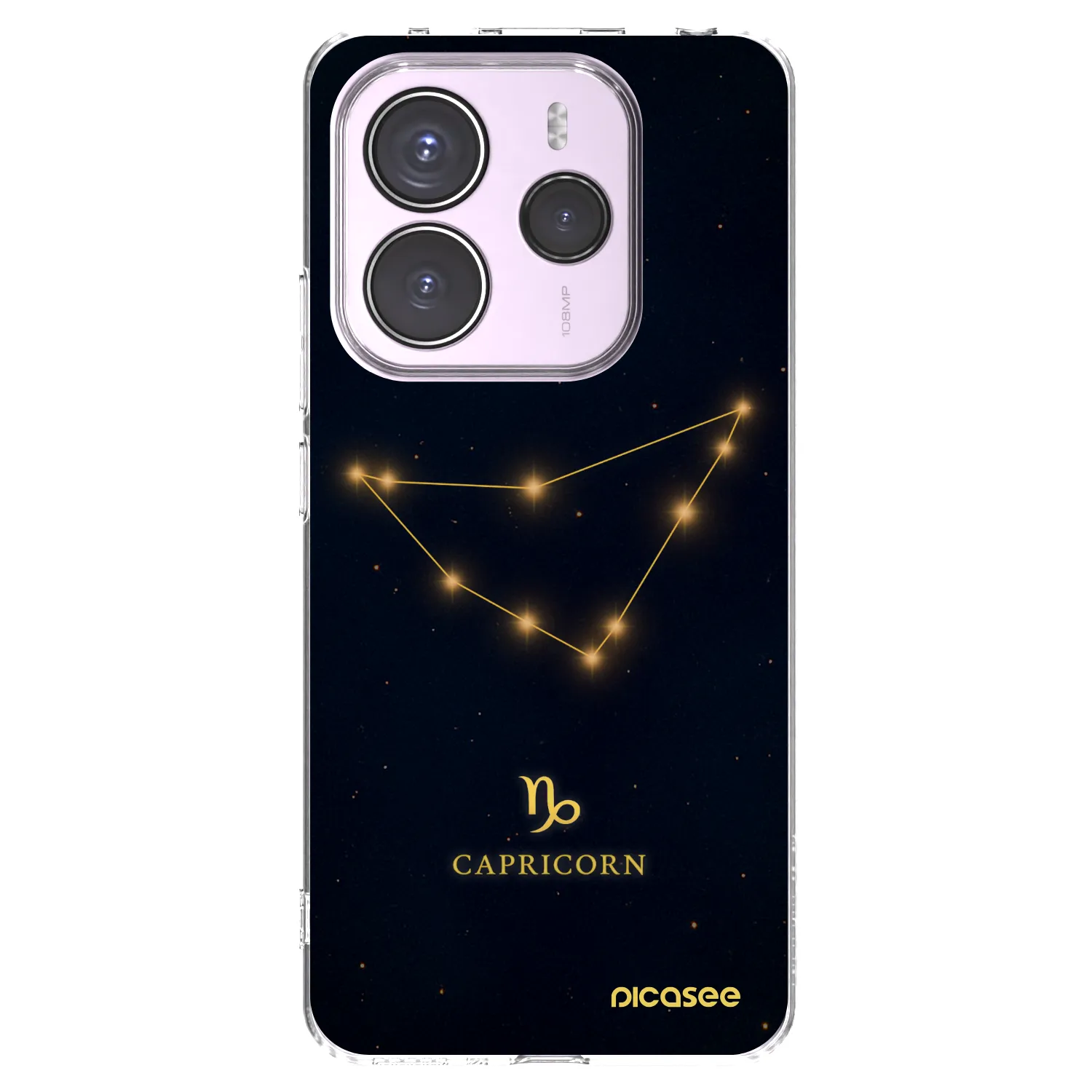 Picasee silikonska prozirna maskica za Xiaomi Redmi Note 14 5G - CAPRICORN