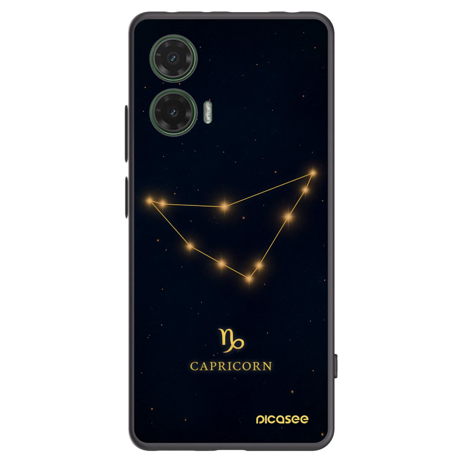 Picasee crna silikonska maskica za Motorola Moto G35 5G - CAPRICORN