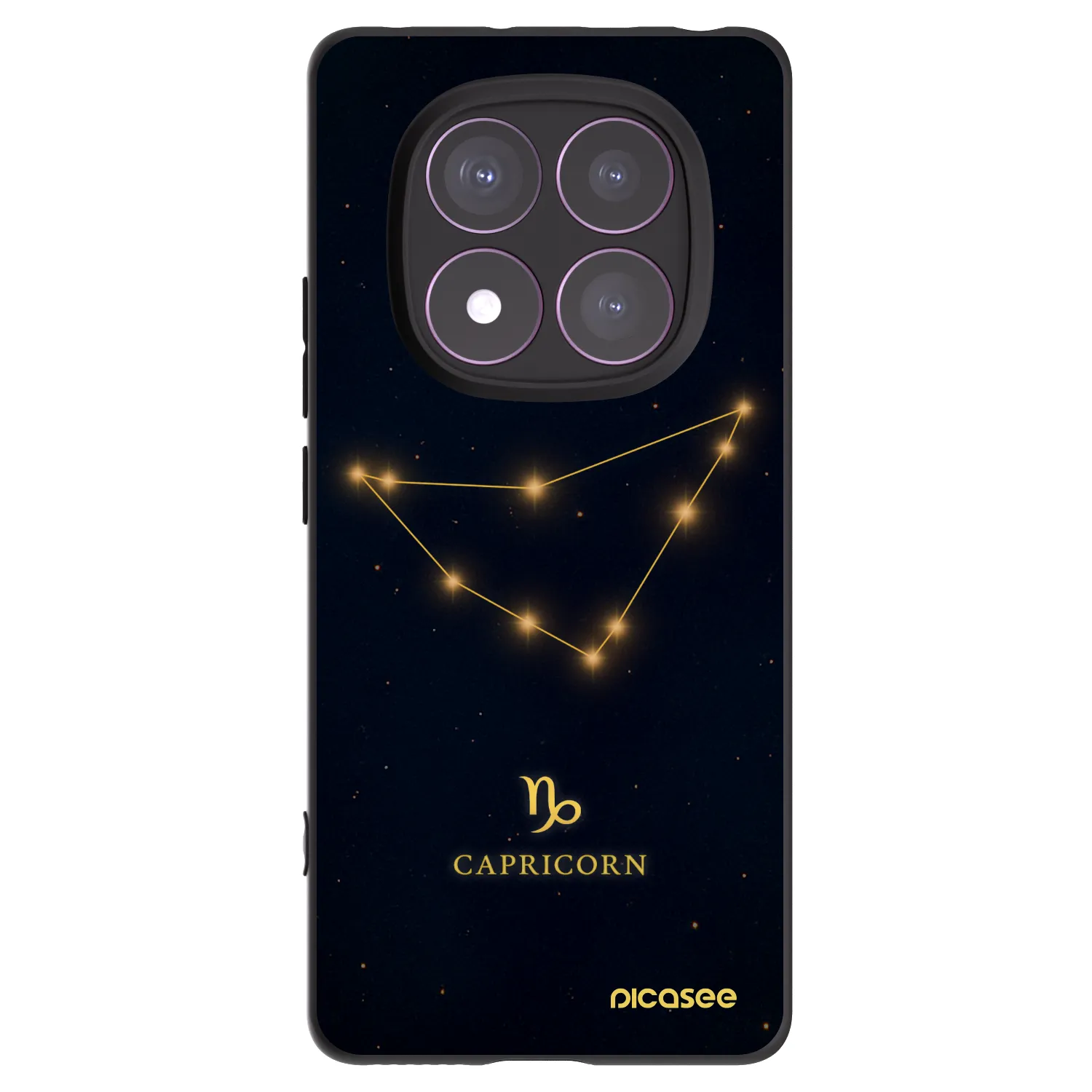 Picasee crna silikonska maskica za Xiaomi Redmi Note 14 Pro 4G - CAPRICORN
