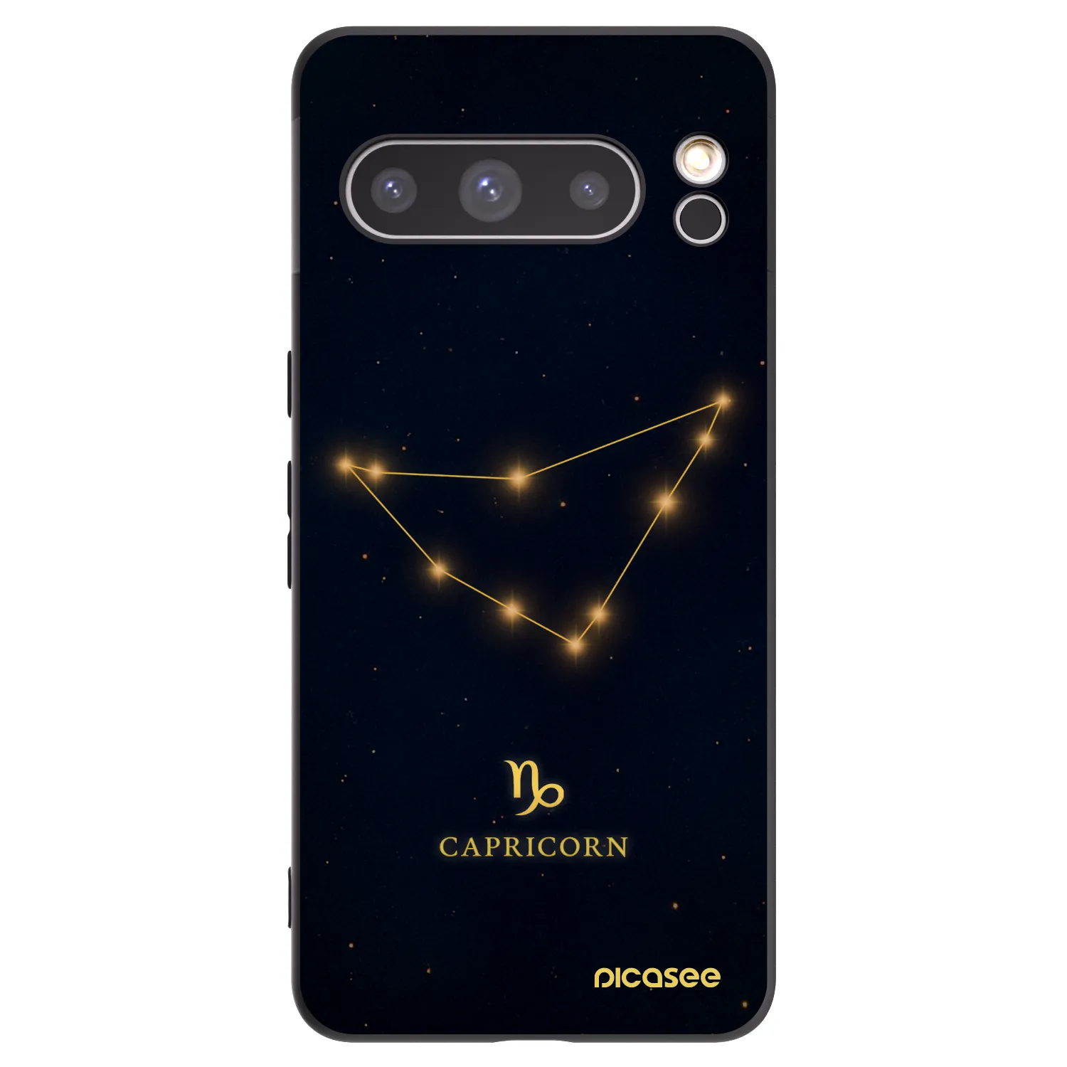 Picasee crna silikonska maskica za Google Pixel 8 Pro - CAPRICORN