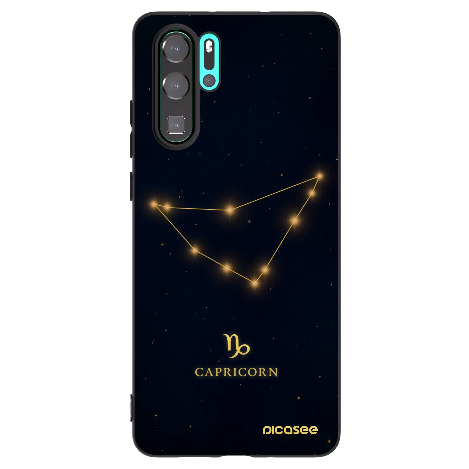 Picasee crna silikonska maskica za Huawei P30 Pro - CAPRICORN