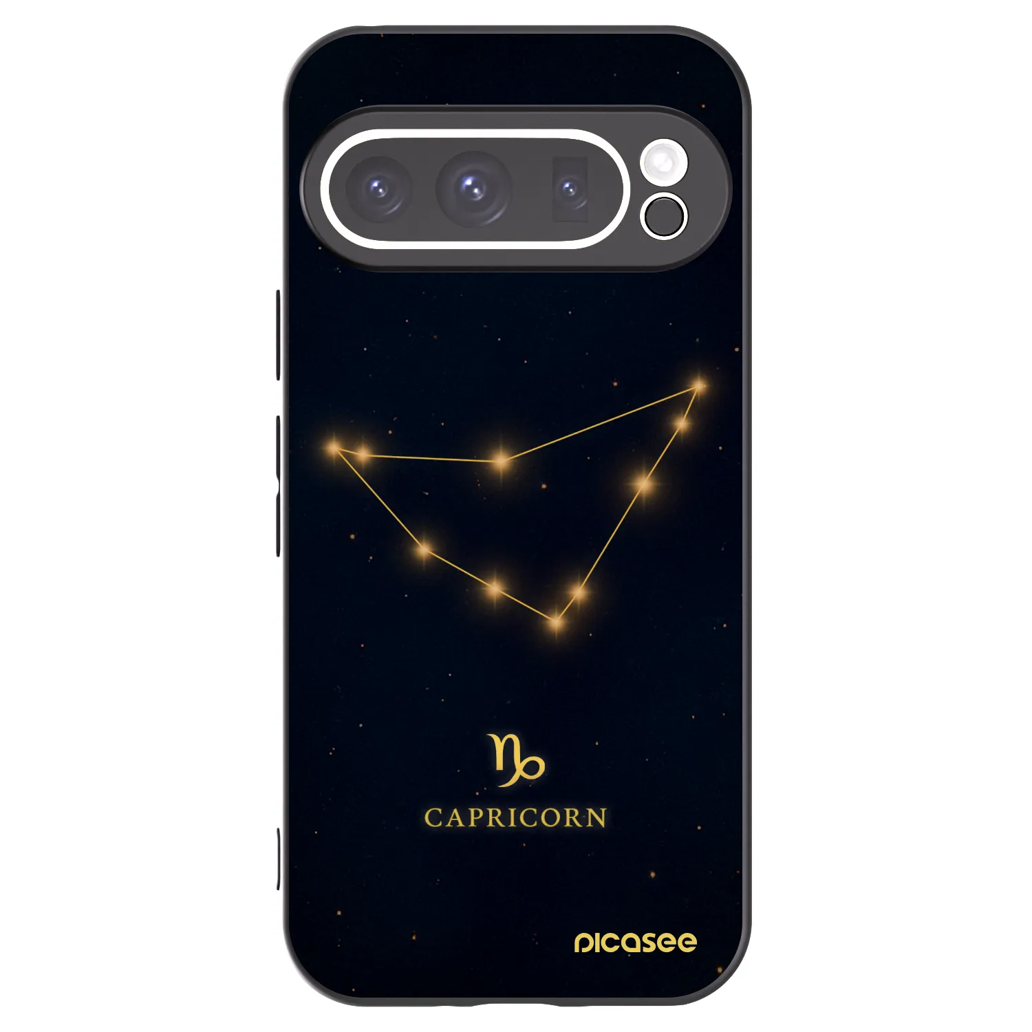Picasee crna silikonska maskica za Google Pixel 9 Pro - CAPRICORN