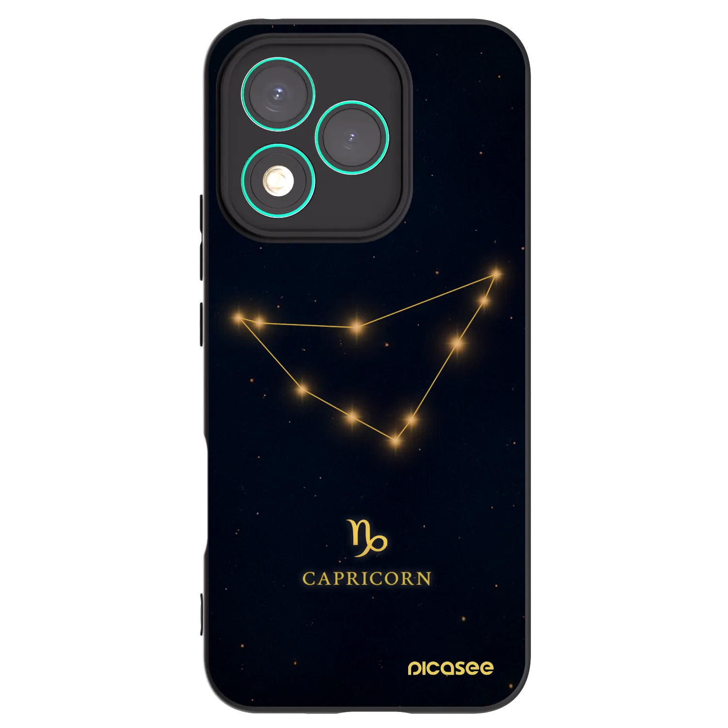 Picasee crna silikonska maskica za Honor 400 Lite 5G - CAPRICORN