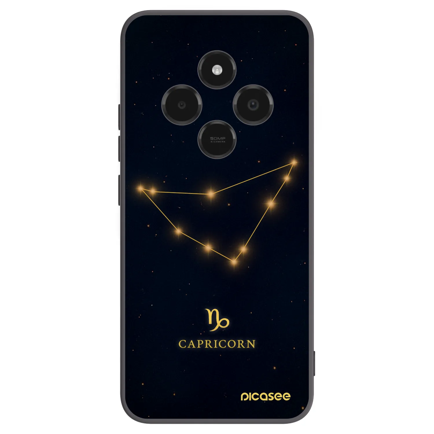 Picasee crna silikonska maskica za Xiaomi Poco C75 - CAPRICORN