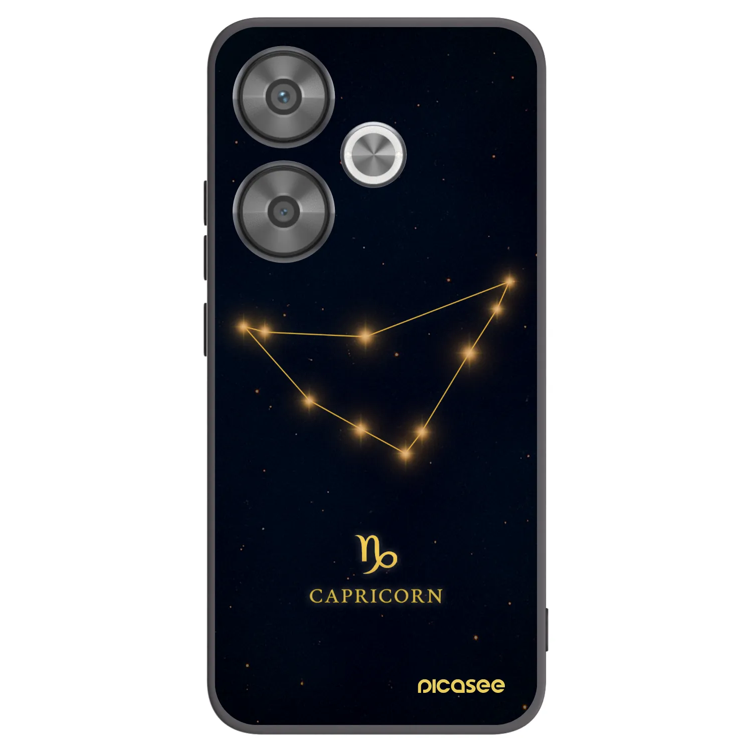Picasee crna silikonska maskica za Xiaomi Poco F6 - CAPRICORN