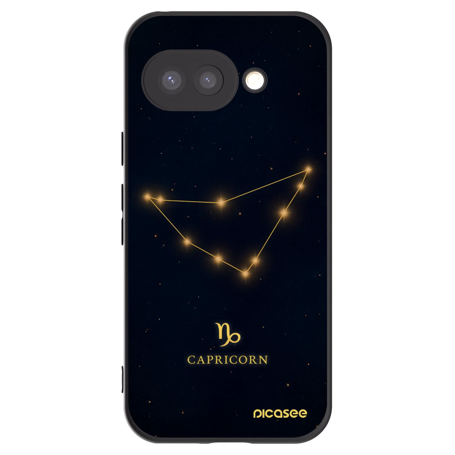 Picasee crna silikonska maskica za Google Pixel 9a - CAPRICORN