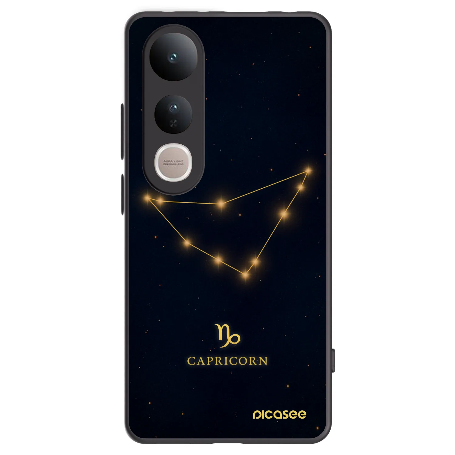 Picasee crna silikonska maskica za Vivo V50 Lite 5G - CAPRICORN