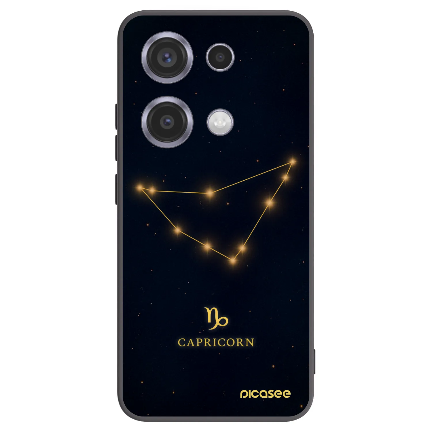 Picasee crna silikonska maskica za Xiaomi Redmi Note 14S - CAPRICORN