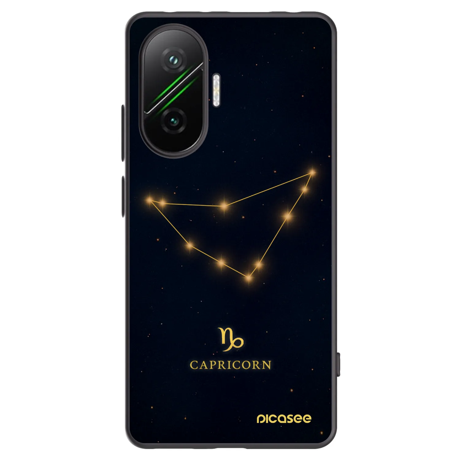 Picasee crna silikonska maskica za Xiaomi Poco F7 5G - CAPRICORN