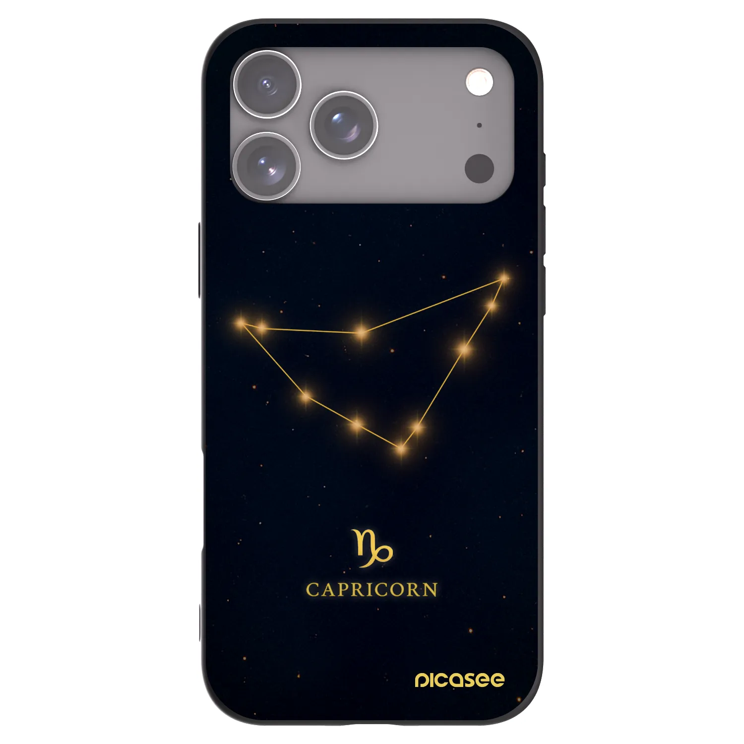 Picasee crna silikonska maskica za Apple iPhone 17 Pro Max - CAPRICORN